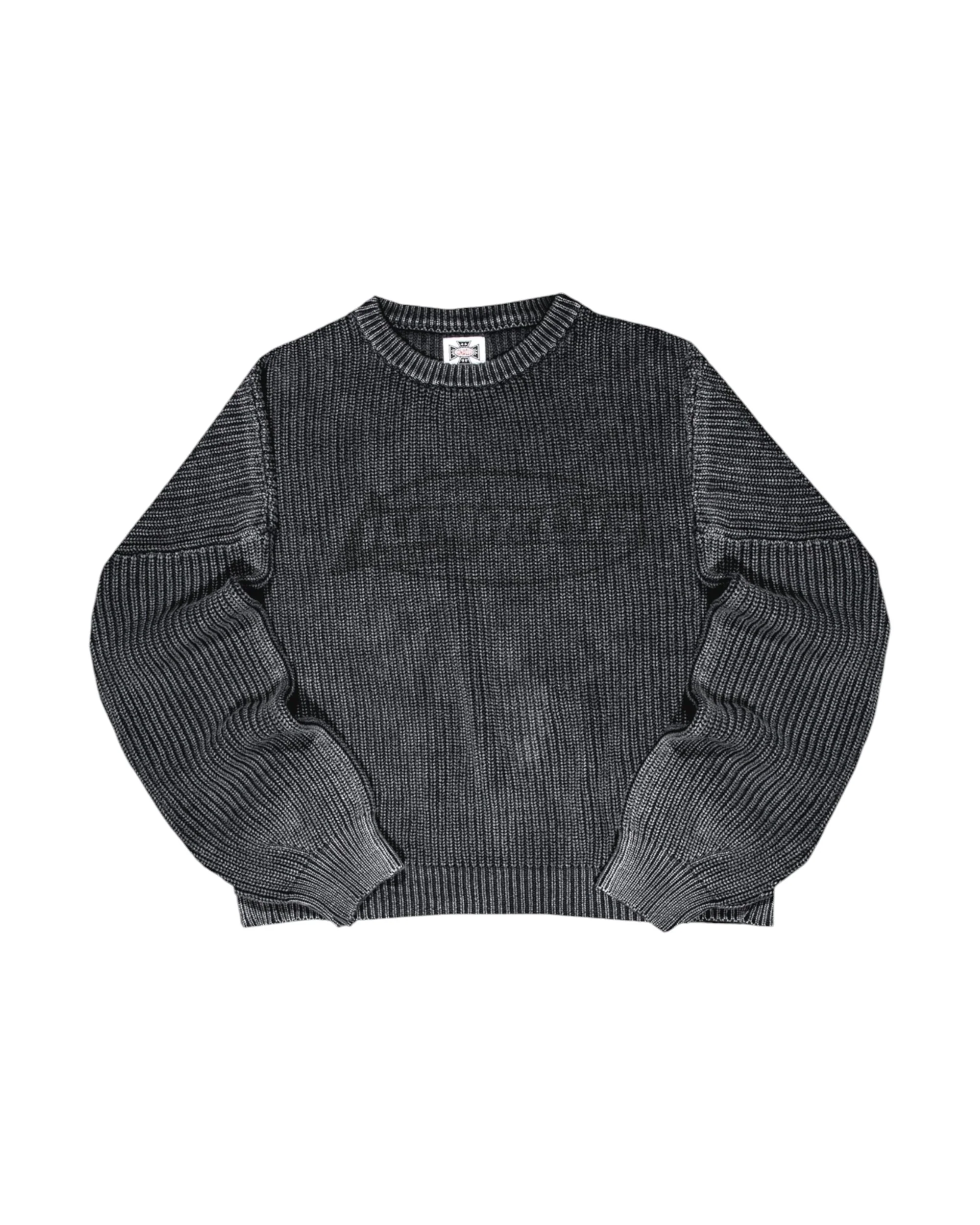 Ribbed Knit Sweater - Charcoal