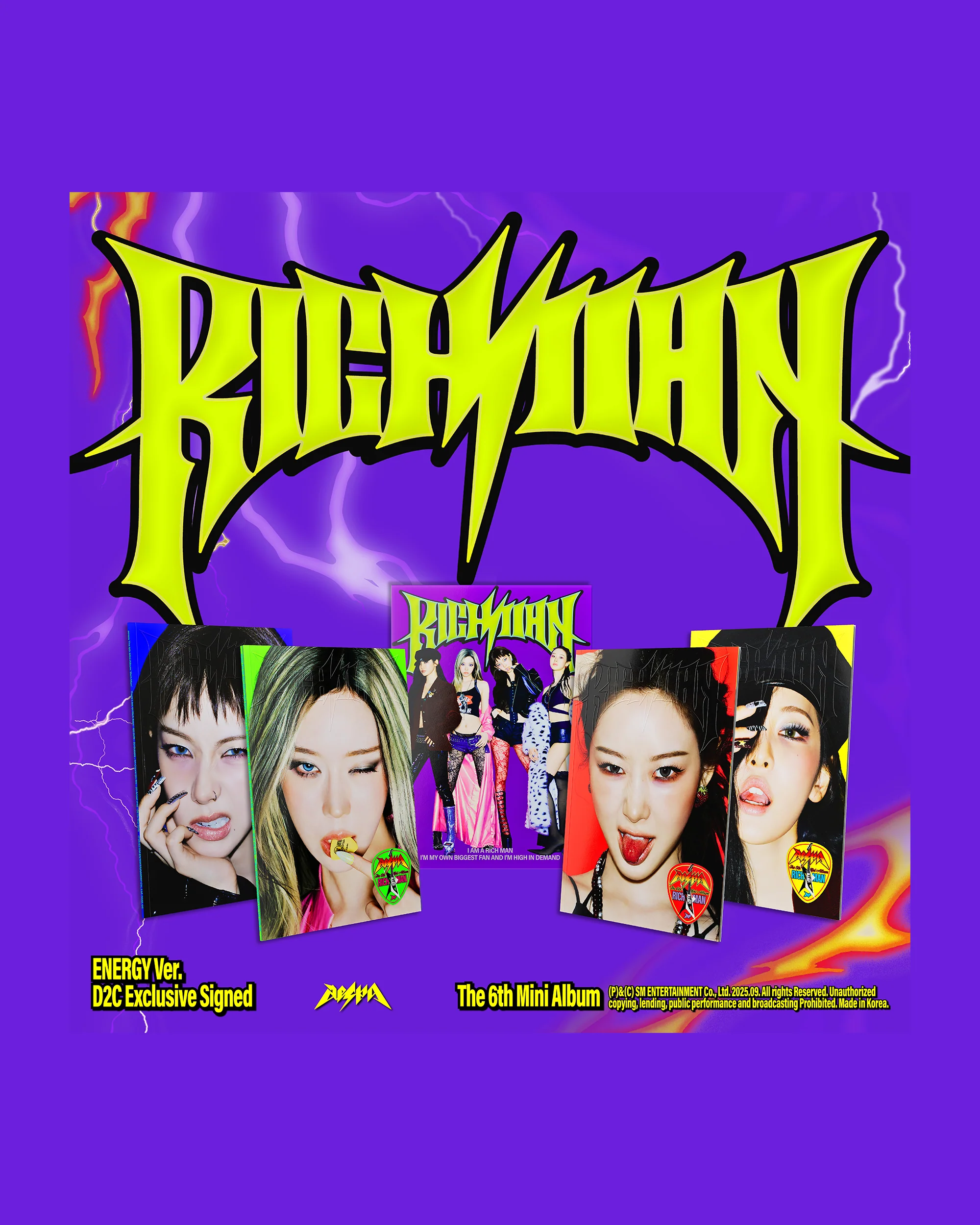 Rich Man - The 6th Mini Album_ENERGY Ver. (WINTER Version) SIGNED