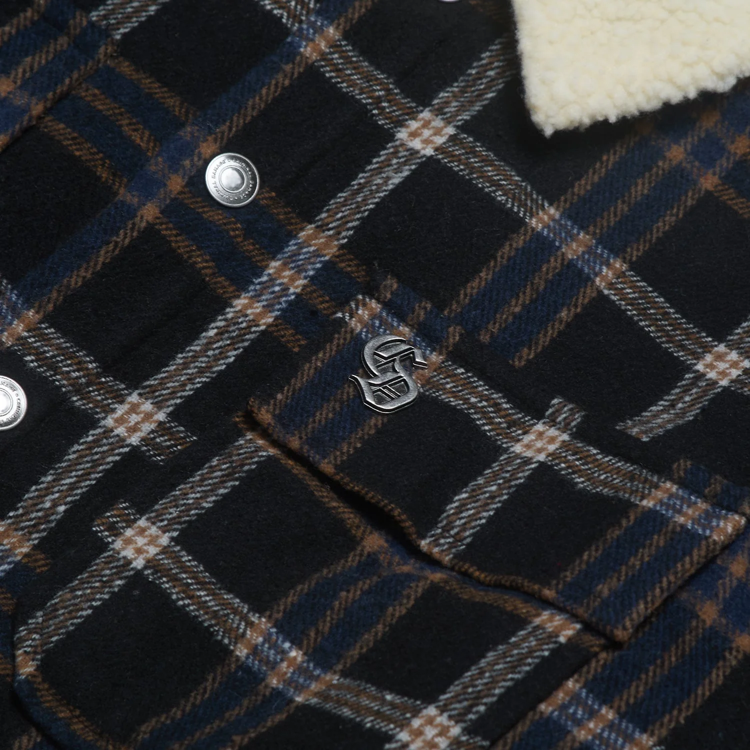 RICHMOND CHECK SHERPA SHIRT JACKET - Image 14