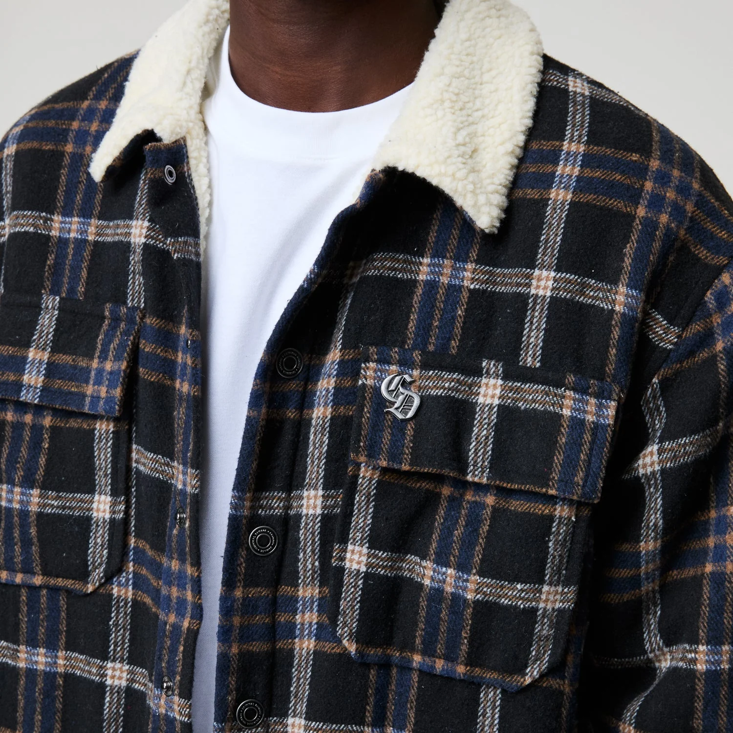 RICHMOND CHECK SHERPA SHIRT JACKET - Image 22