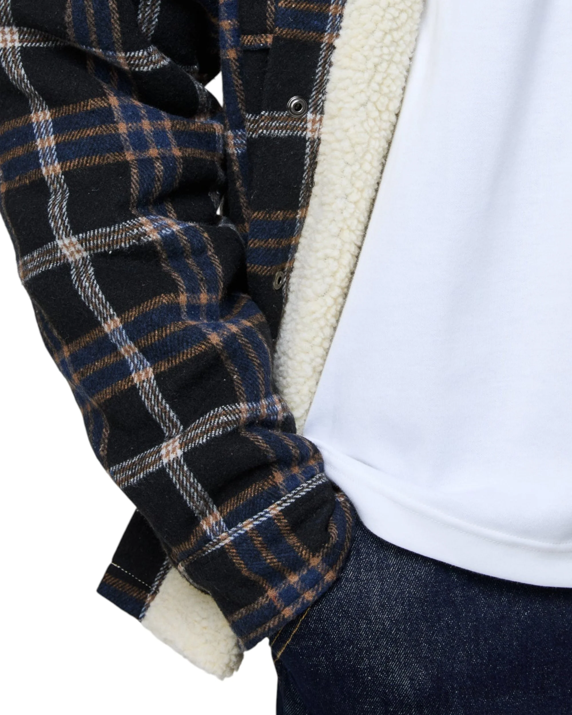 RICHMOND CHECK SHERPA SHIRT JACKET - Image 9