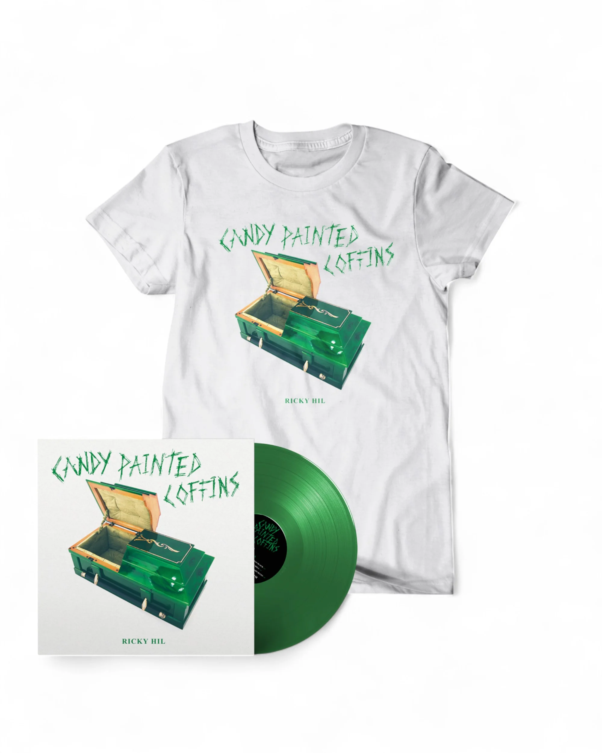 Ricky Hil - T-Shirt & Vinyl Bundle (White)