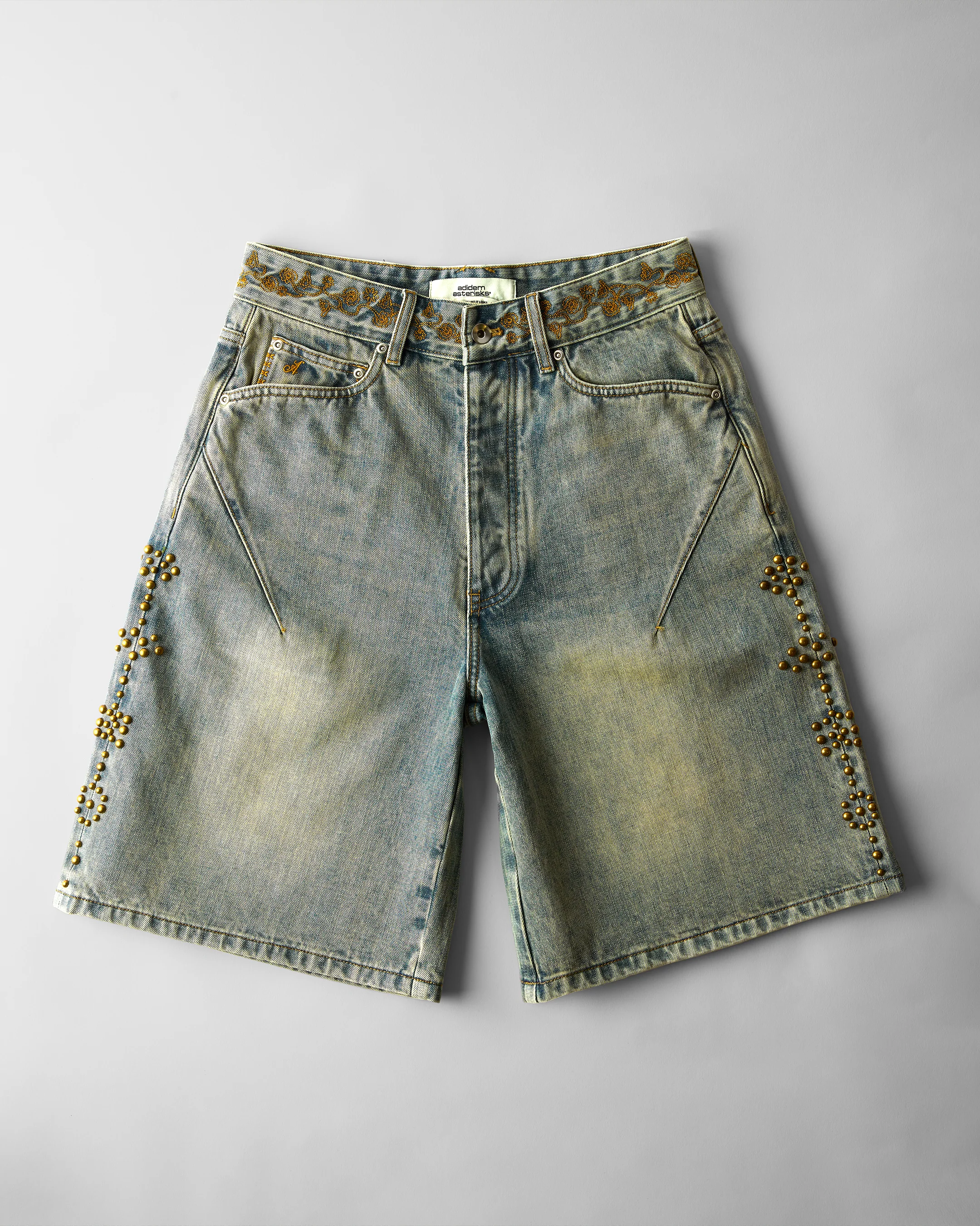Rivet Chainstitch Selvedge Denim Shorts - Image 6