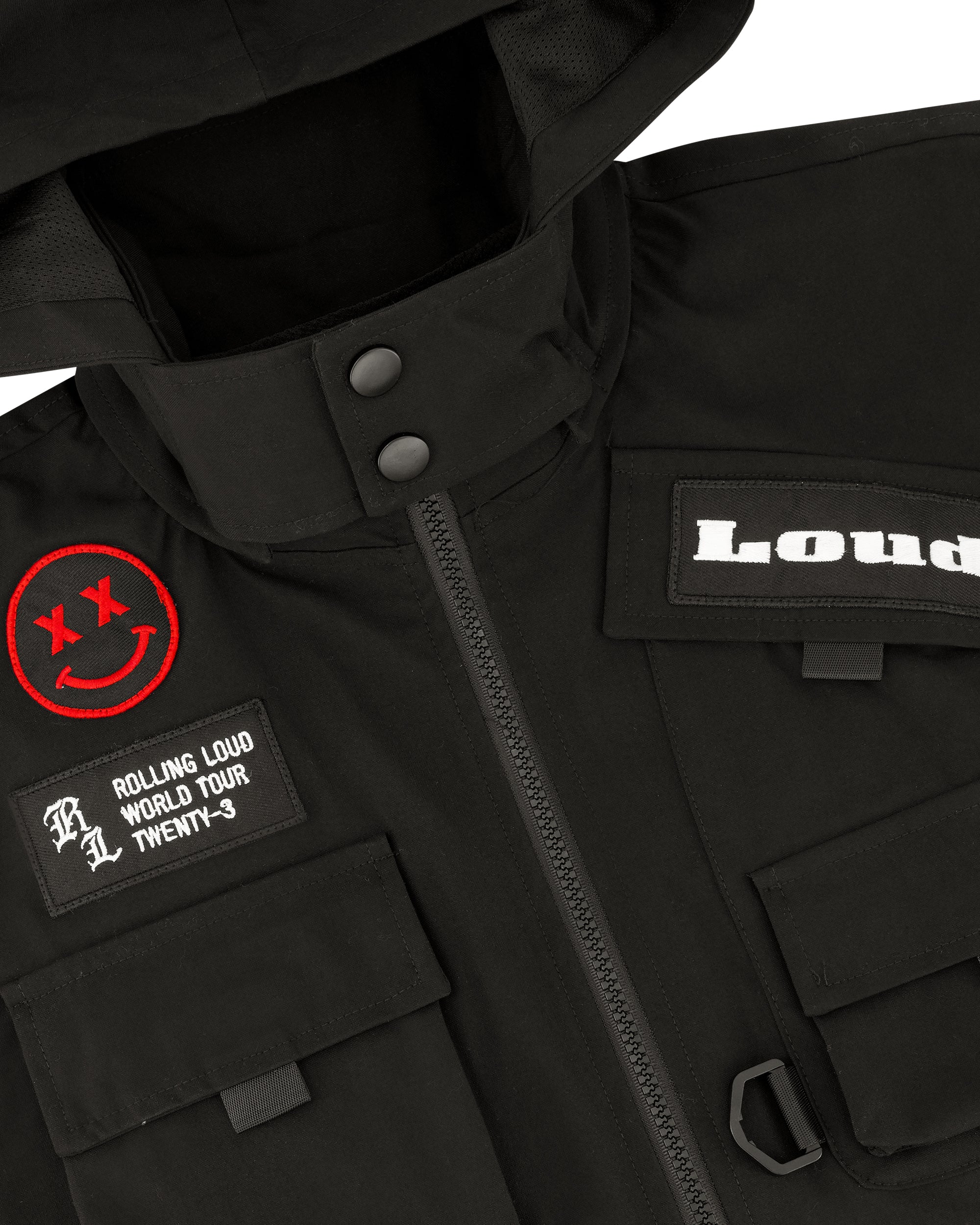 RL Festival Vest Black w/ Removable Hood - Image 4