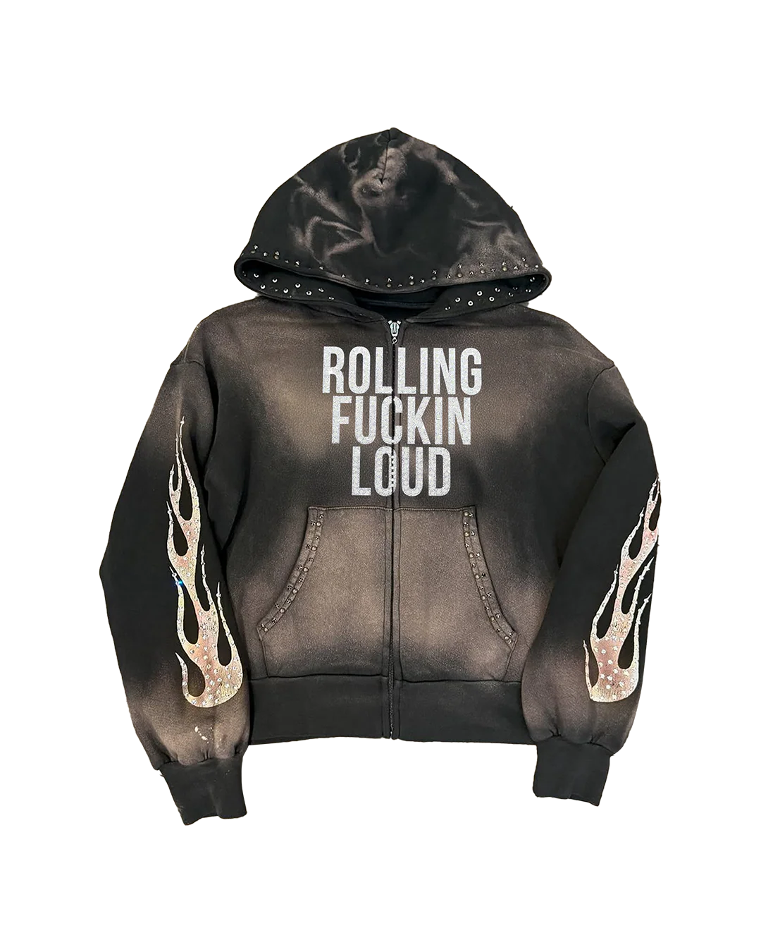 RL RFL Sunwashed Black Zip Hoodie