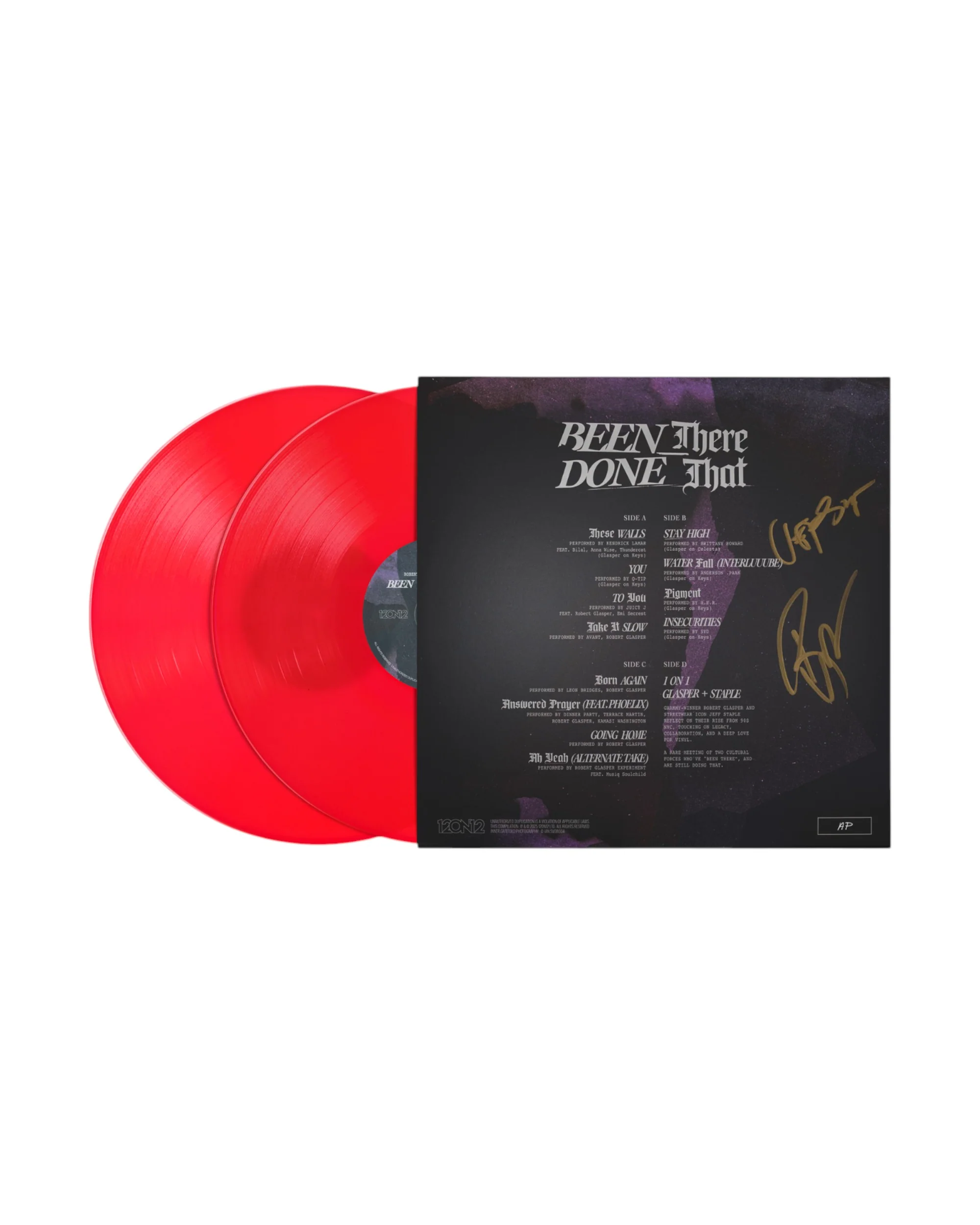 Robert Glasper x Jeff Staple Vinyl Record, co-signed by the artist