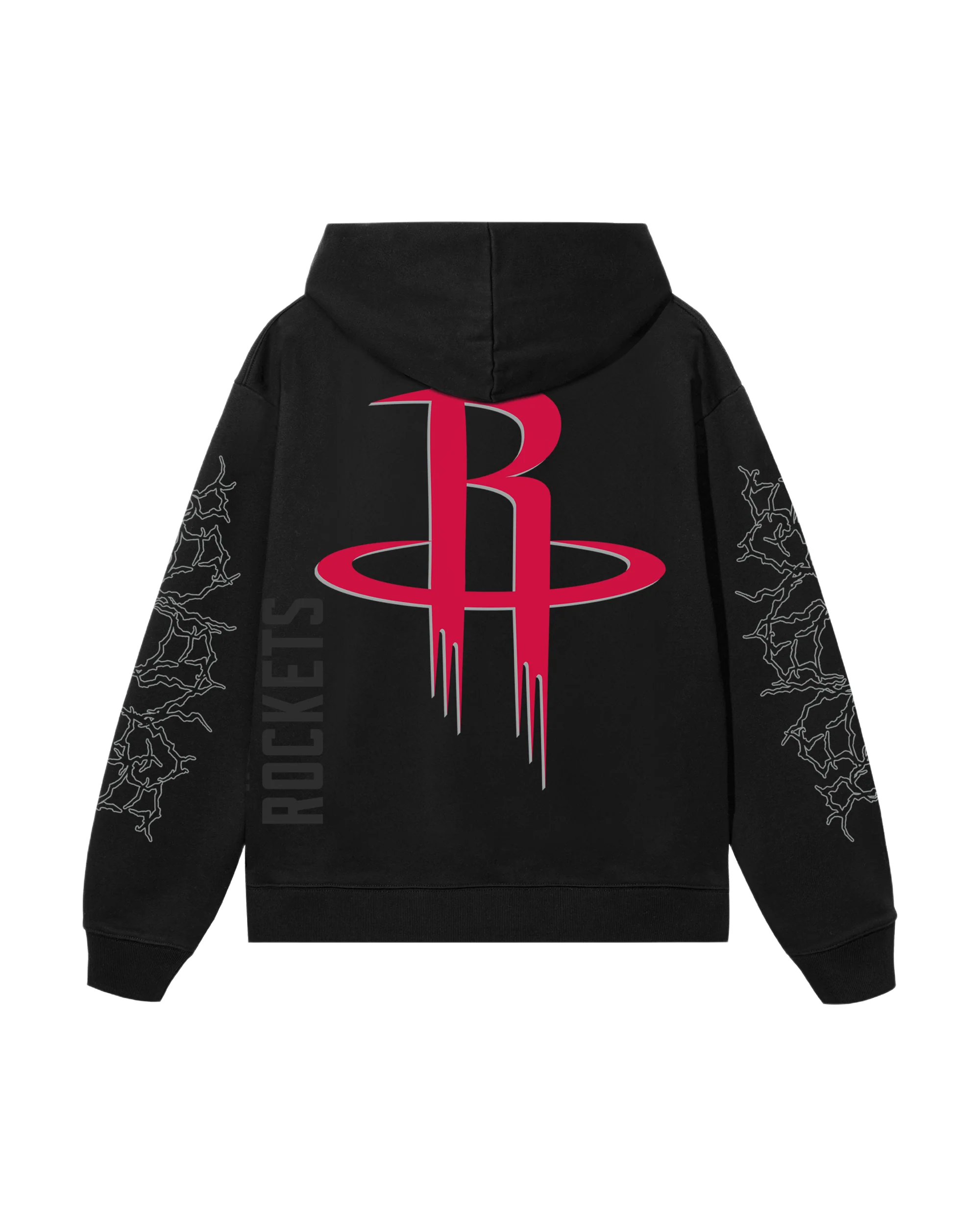 ROCKETS LIGHTNING LOGO HOODIE BLACK - Image 2