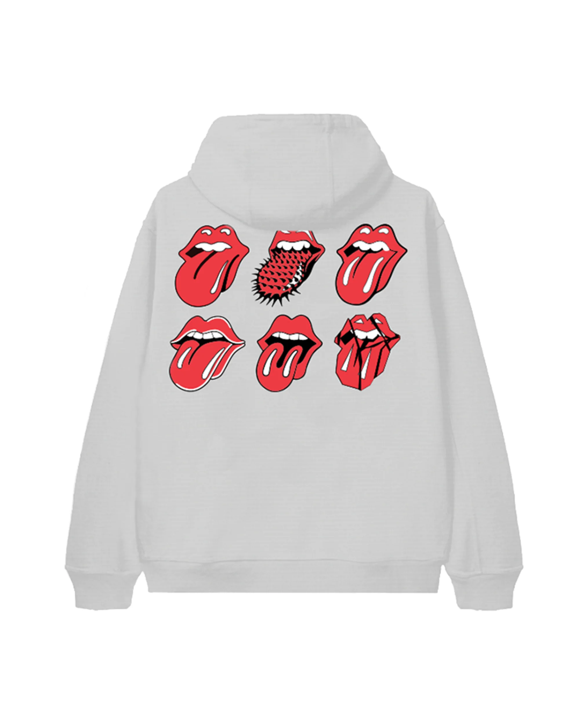 Rolling Stones Licks Ash Grey Zip Hoodie - Image 3