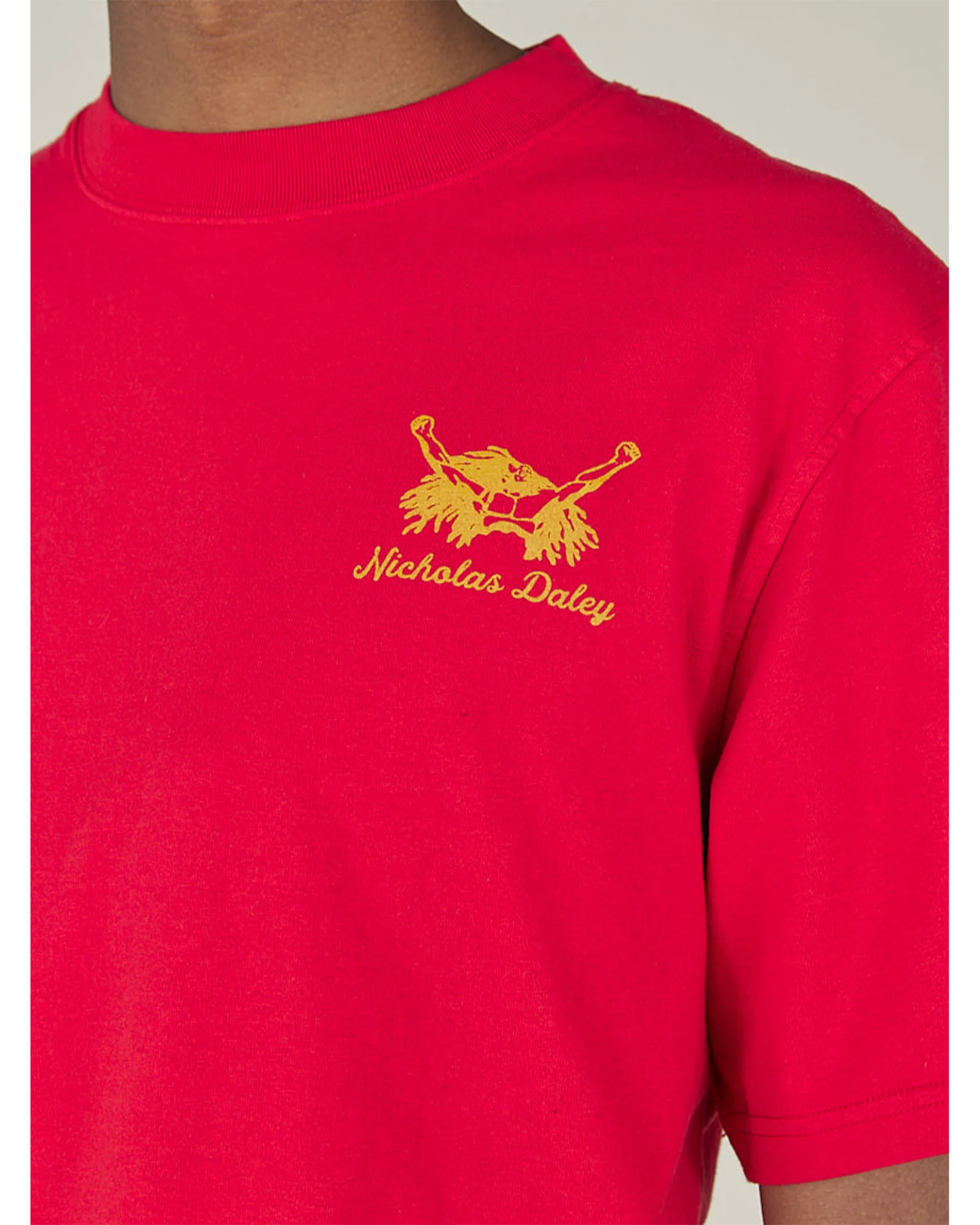 ROOTS ROCK REGGAE TEE - RED - Image 3
