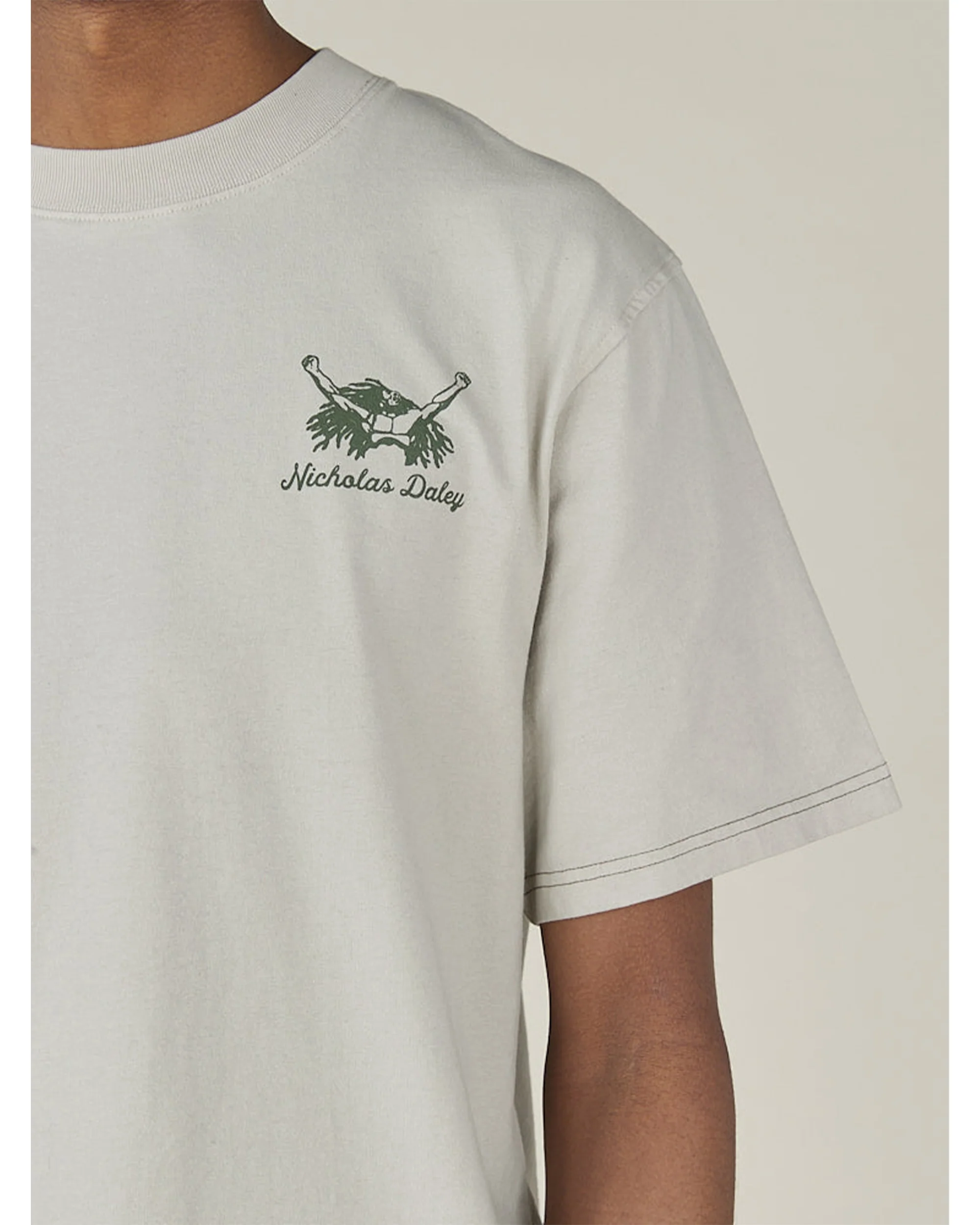 ROOTS ROCK REGGAE TEE - SILVER - Image 3