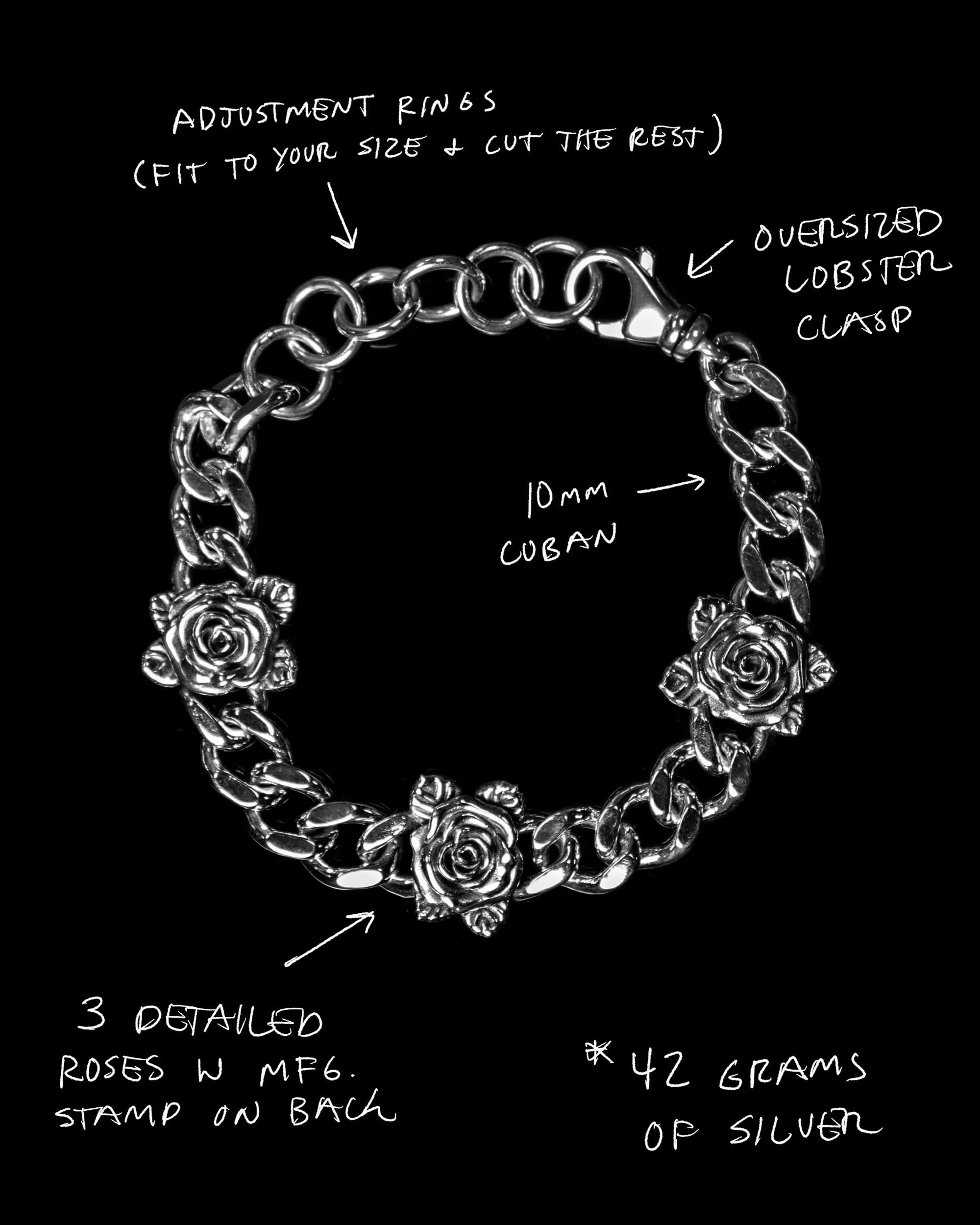 ROSE CUBAN BRACELET - Image 4