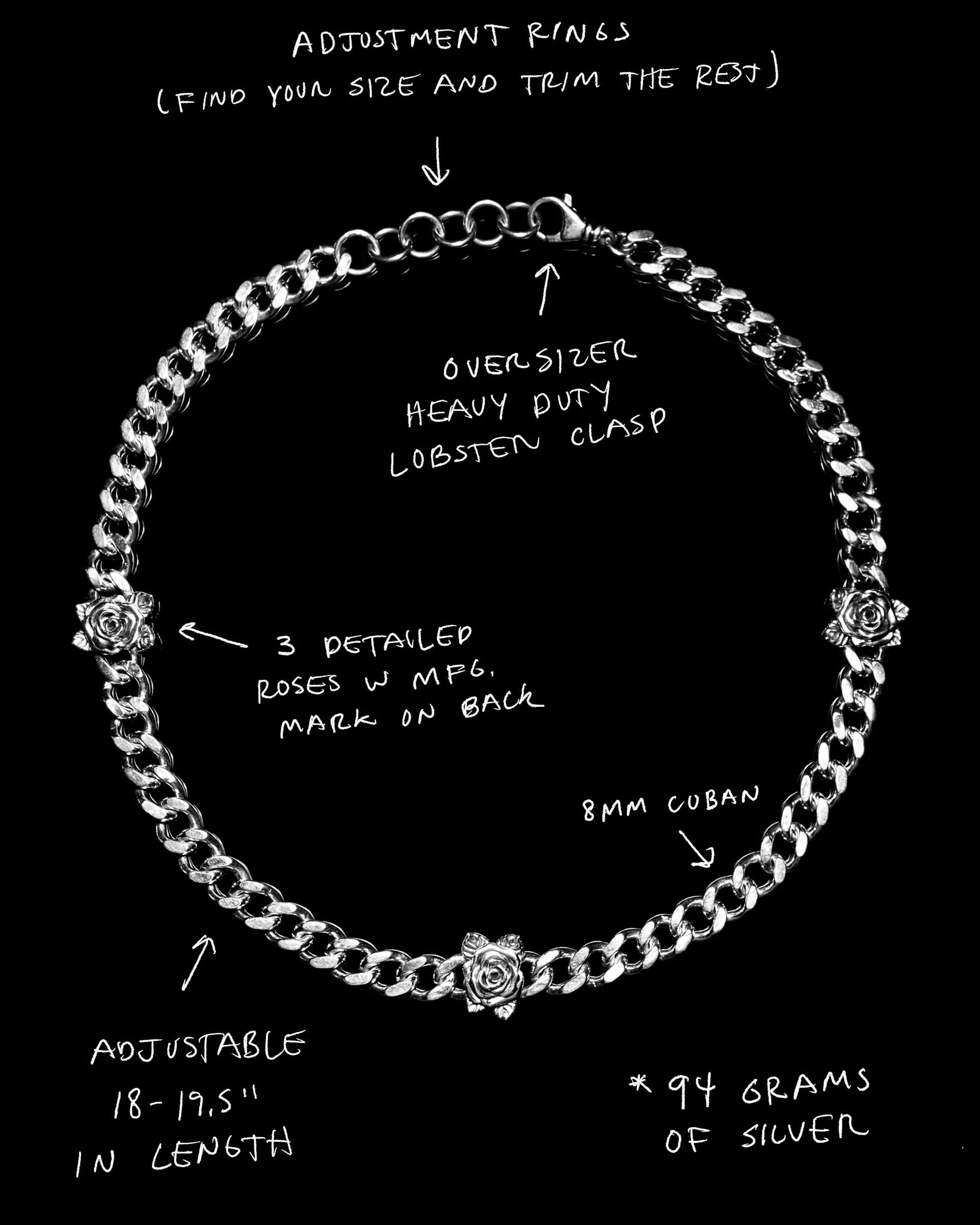 ROSE CUBAN NECKLACE - Image 4