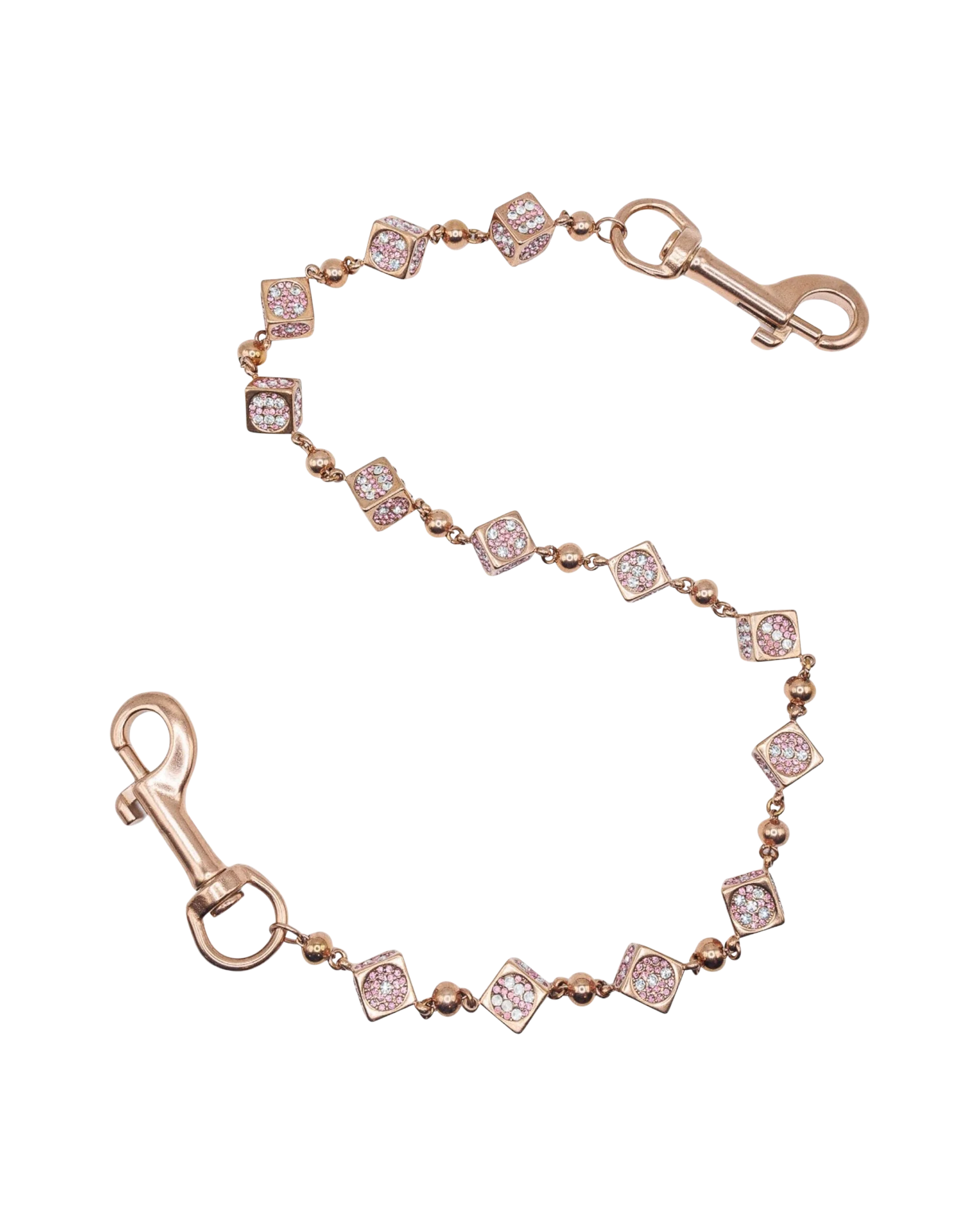 Rose Gold Dice Wallet Chain - Image 4