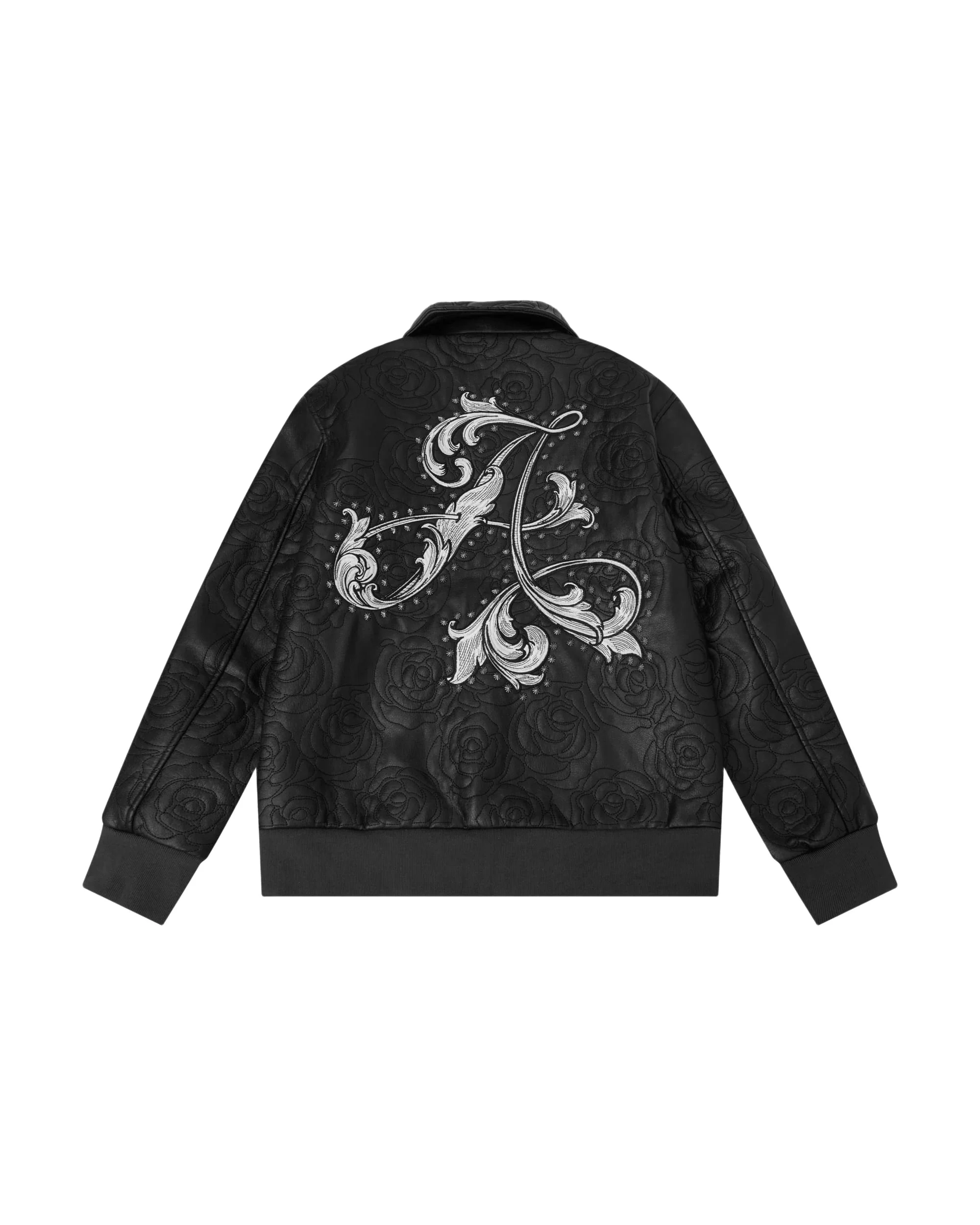 Rosette Embroidered Jacket - Black - Image 2