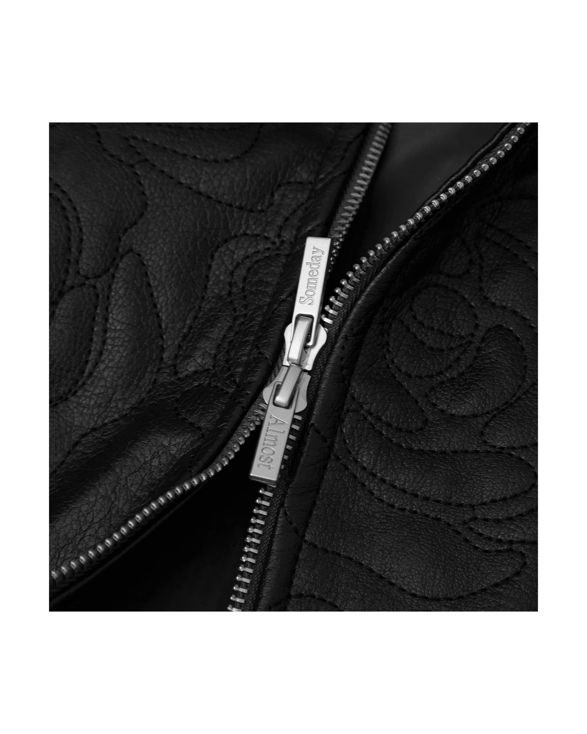 Rosette Embroidered Jacket - Black - Image 6
