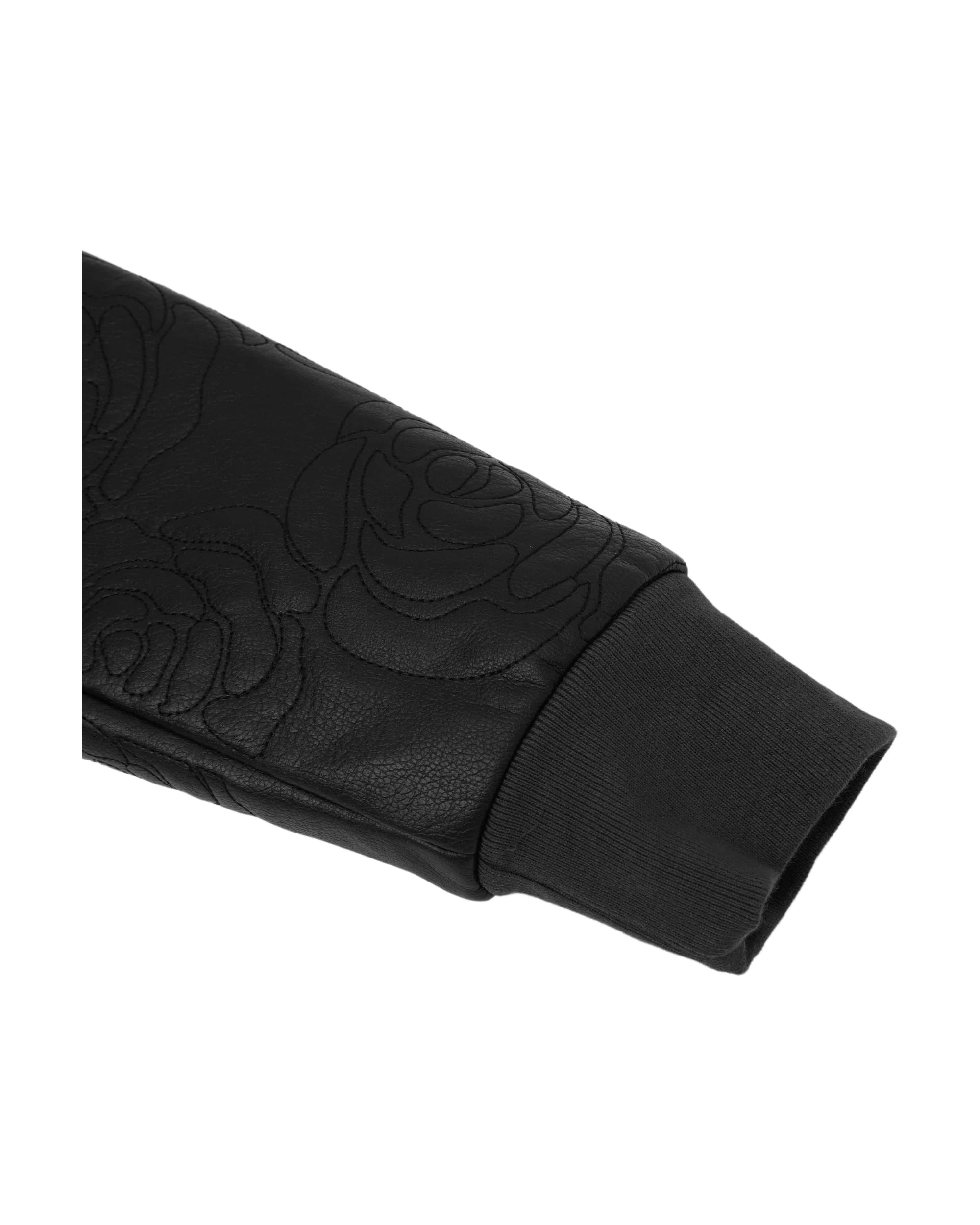 Rosette Embroidered Jacket - Black - Image 8