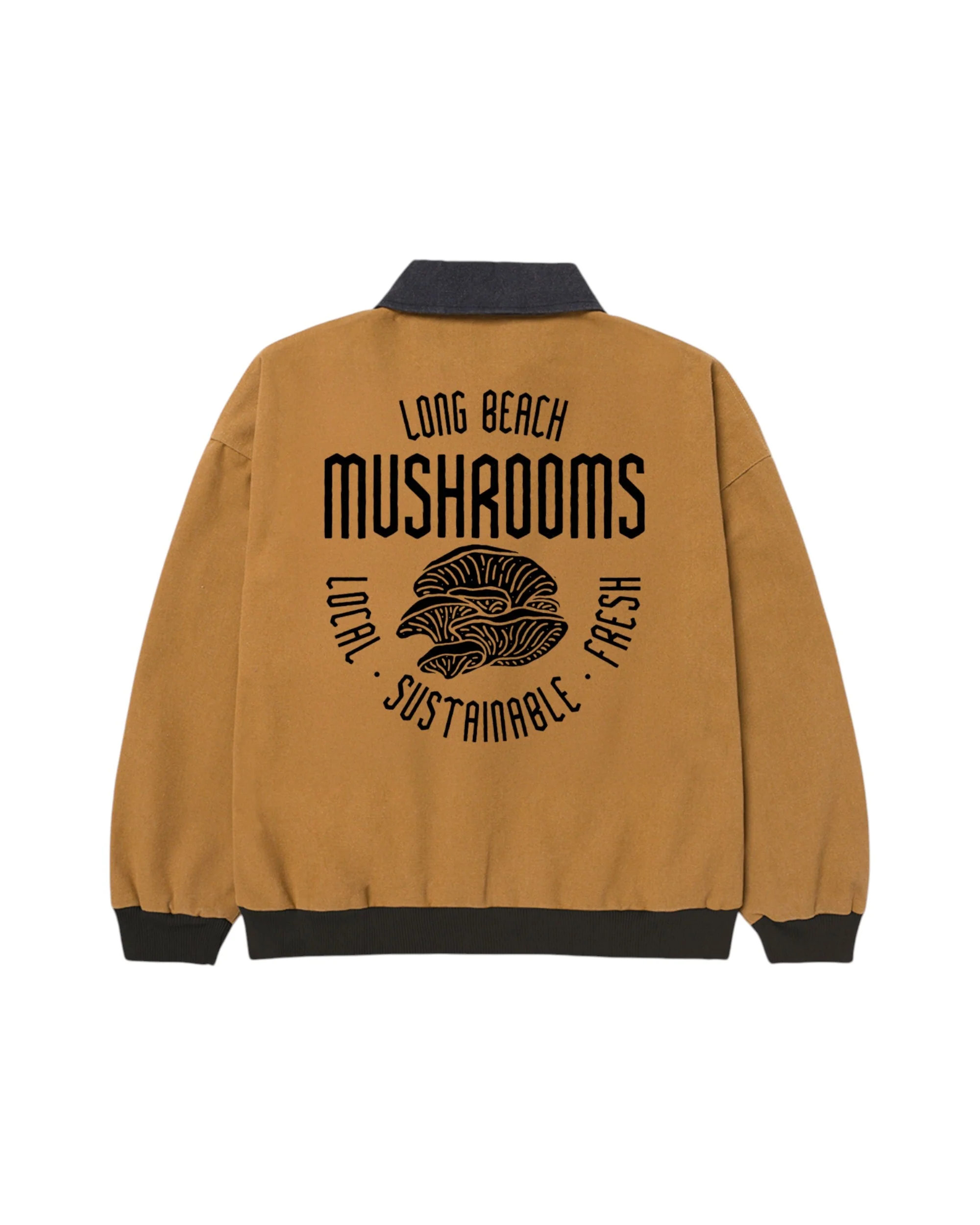 RR X LONG BEACH MUSHROOMS DUCK COTTON WORK JACKET - Image 2