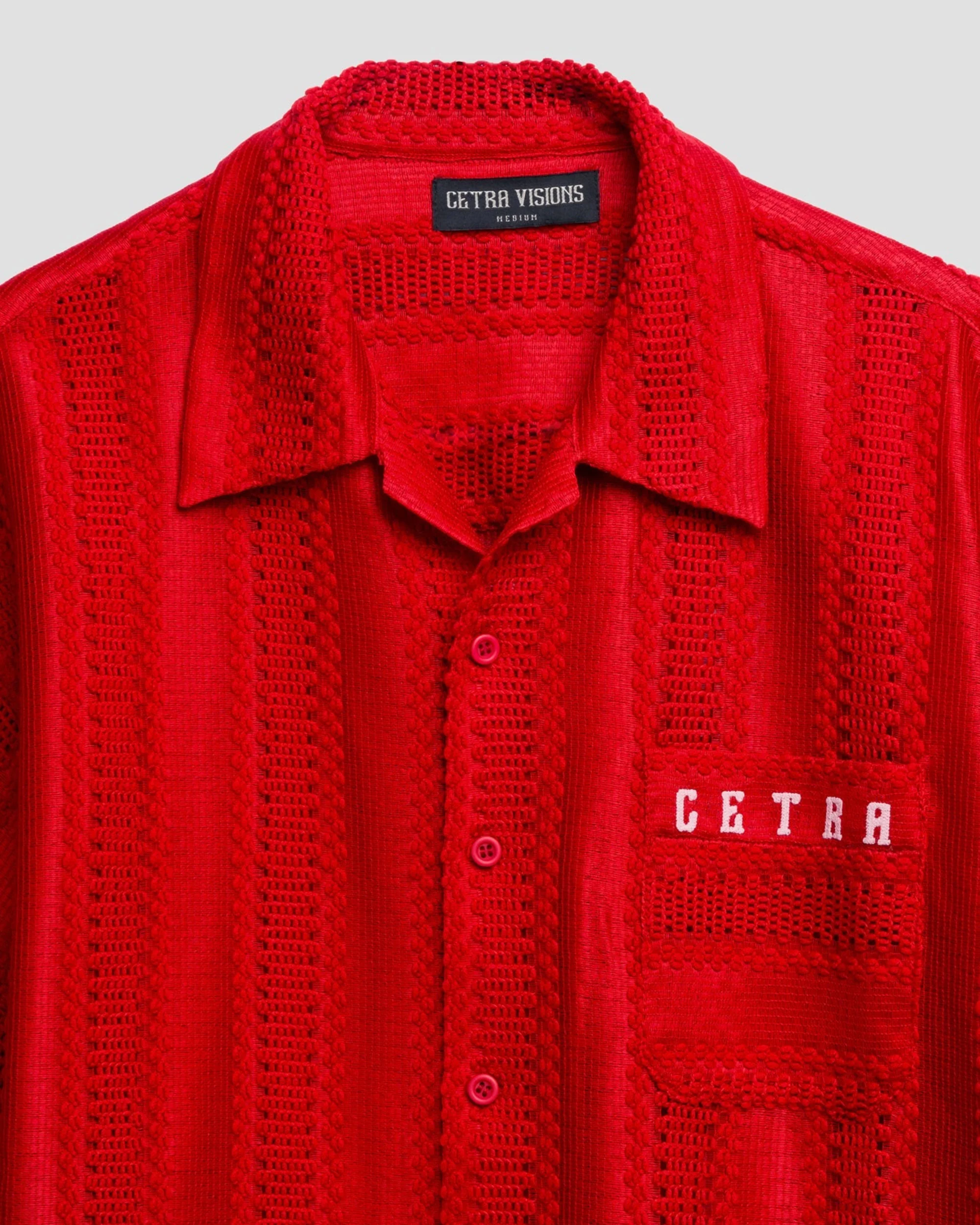 RUBY RED KNIT SHIRT - Image 2