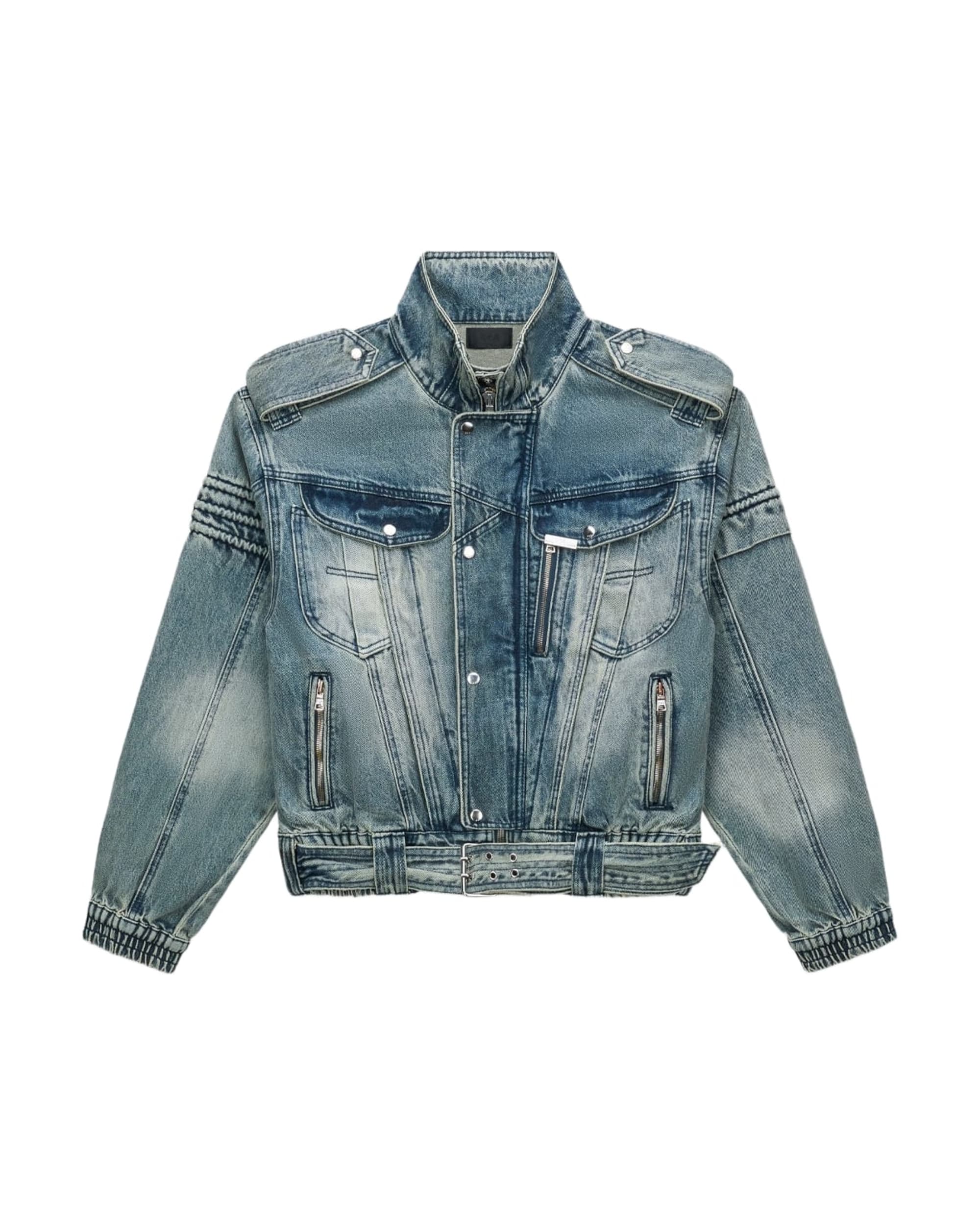 RUI CROPPED DENIM JACKET | DAWN WAVE