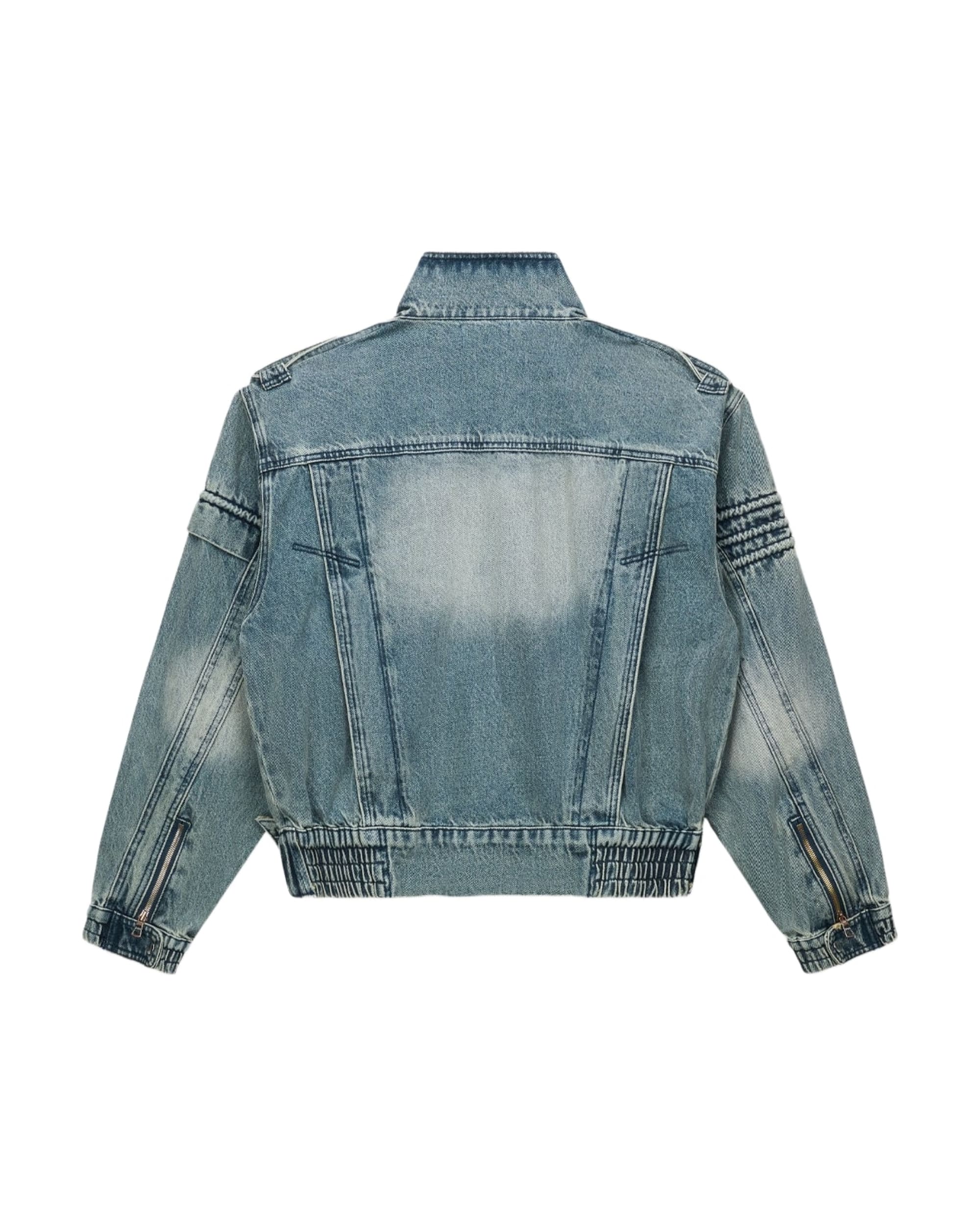 RUI CROPPED DENIM JACKET | DAWN WAVE - Image 2