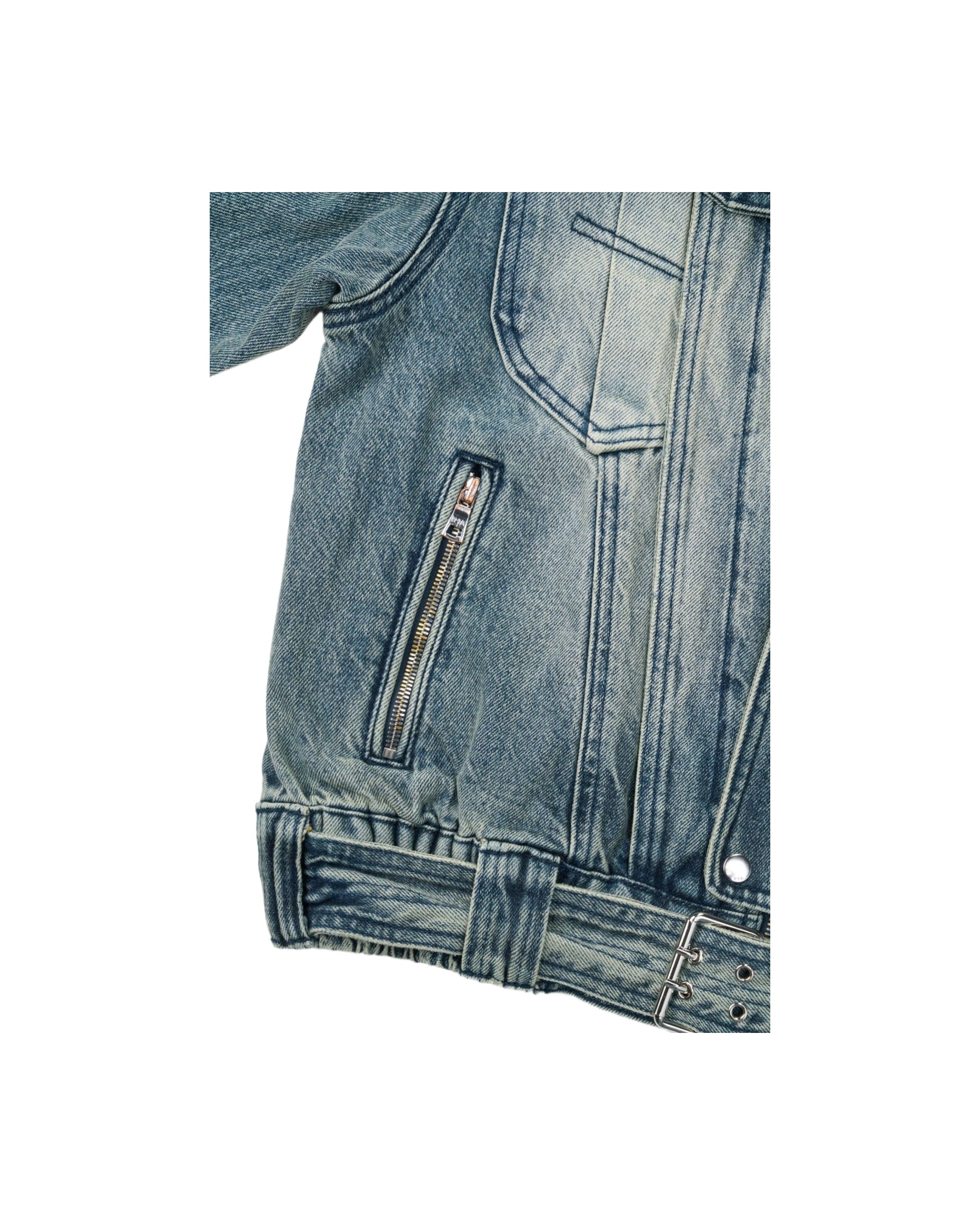 RUI CROPPED DENIM JACKET | DAWN WAVE - Image 6