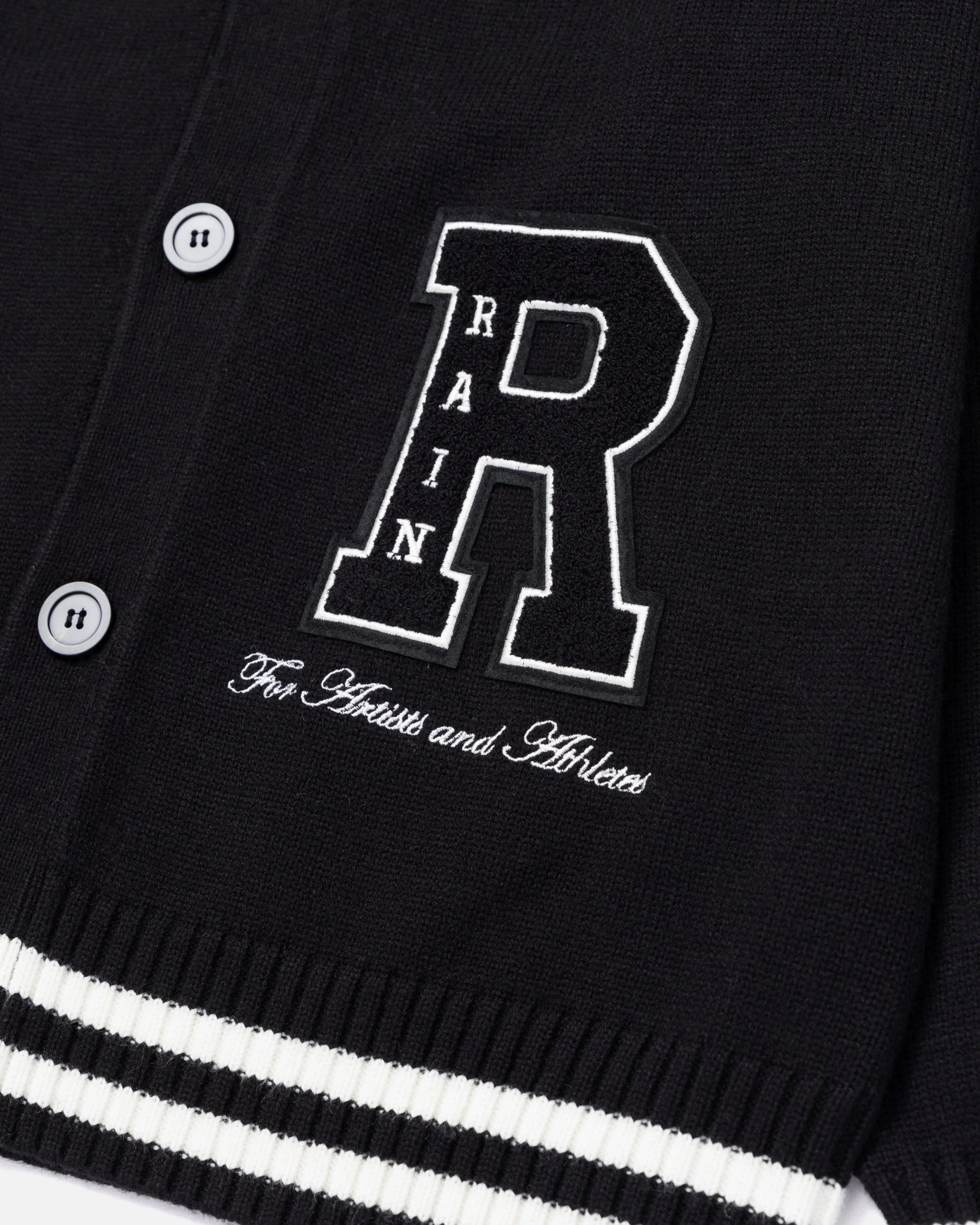 RYOKO RAIN CLASSIC CARDIGAN - BLACK - Image 4