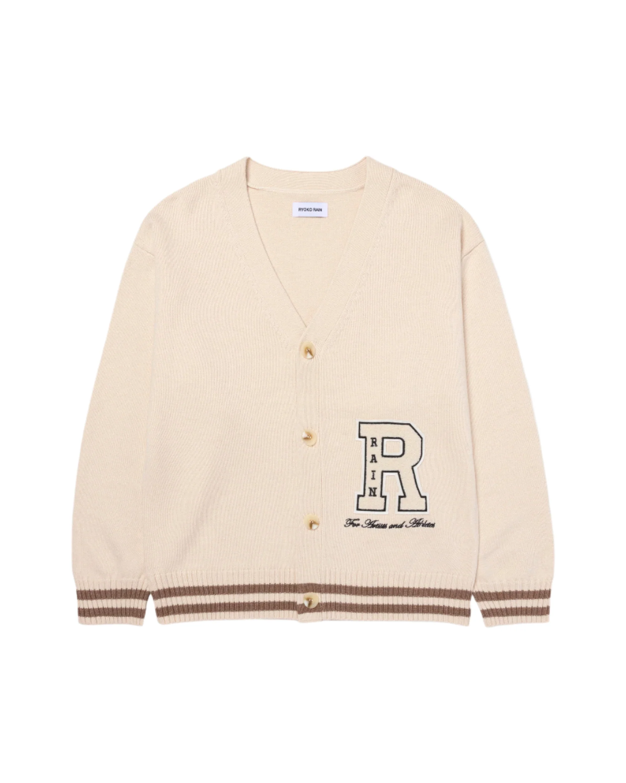 RYOKO RAIN CLASSIC CARDIGAN - CREAM