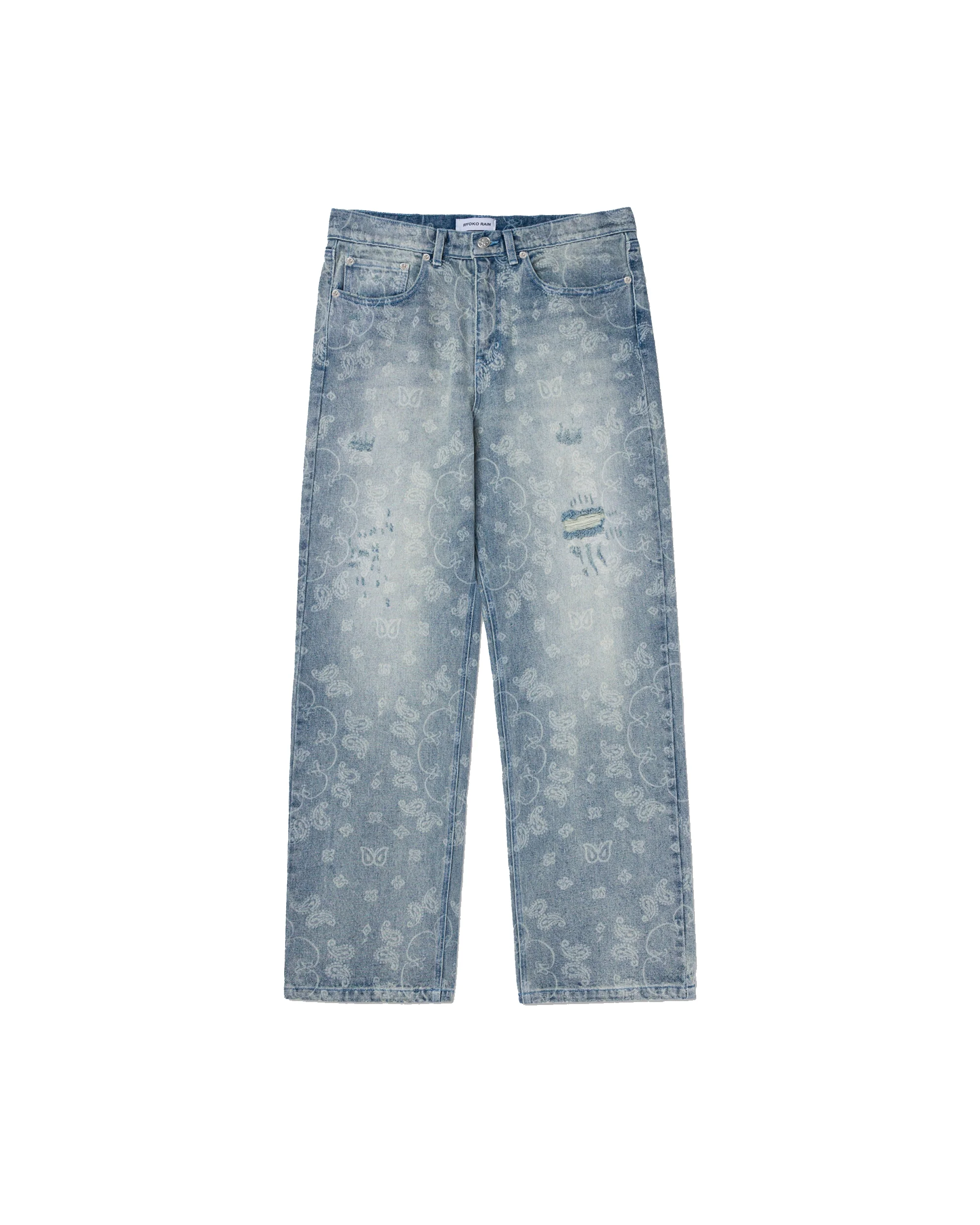 RYOKO RAIN PAISLEY JEANS