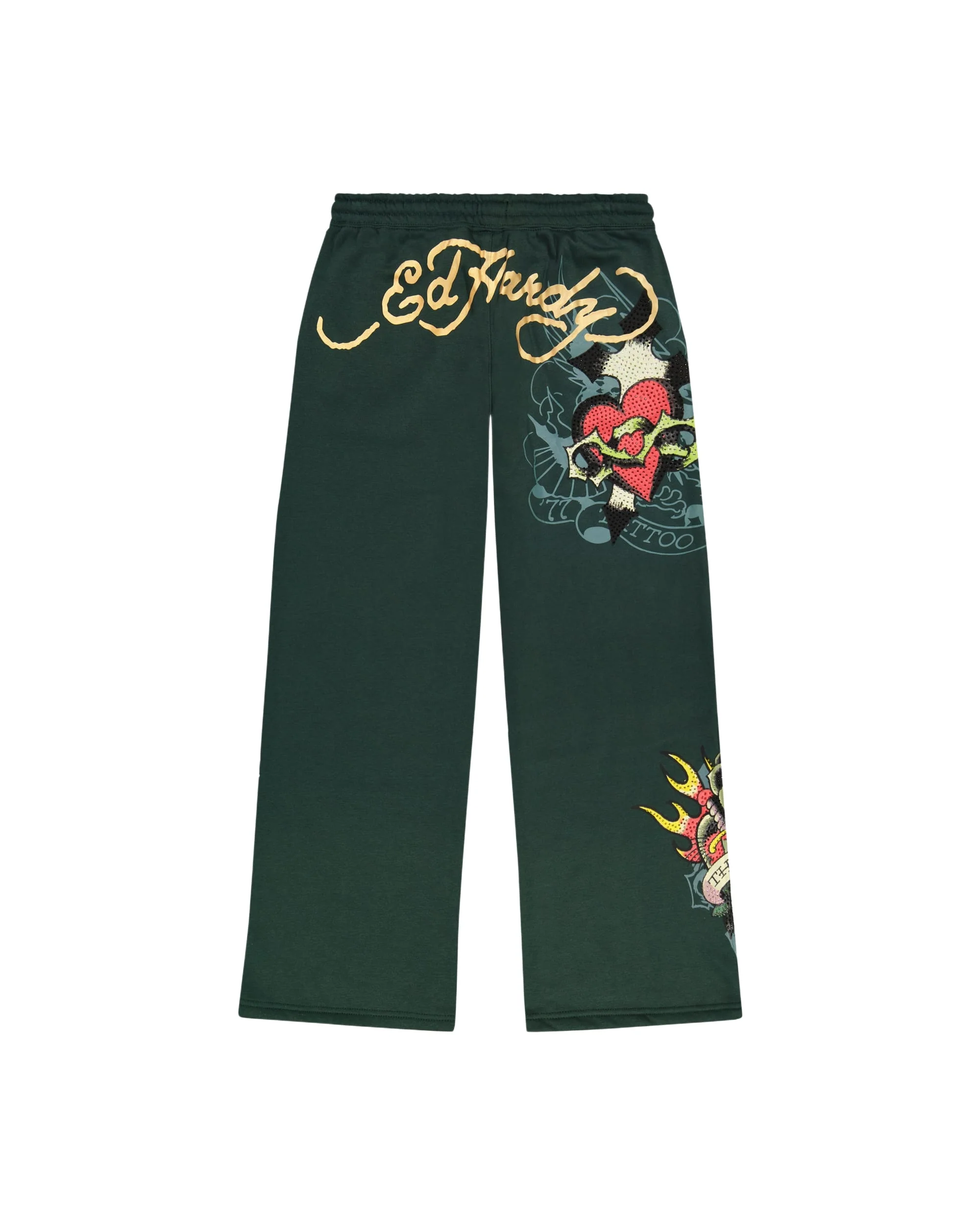 Sacred Heart Rhinestone Sweatpants - Image 2