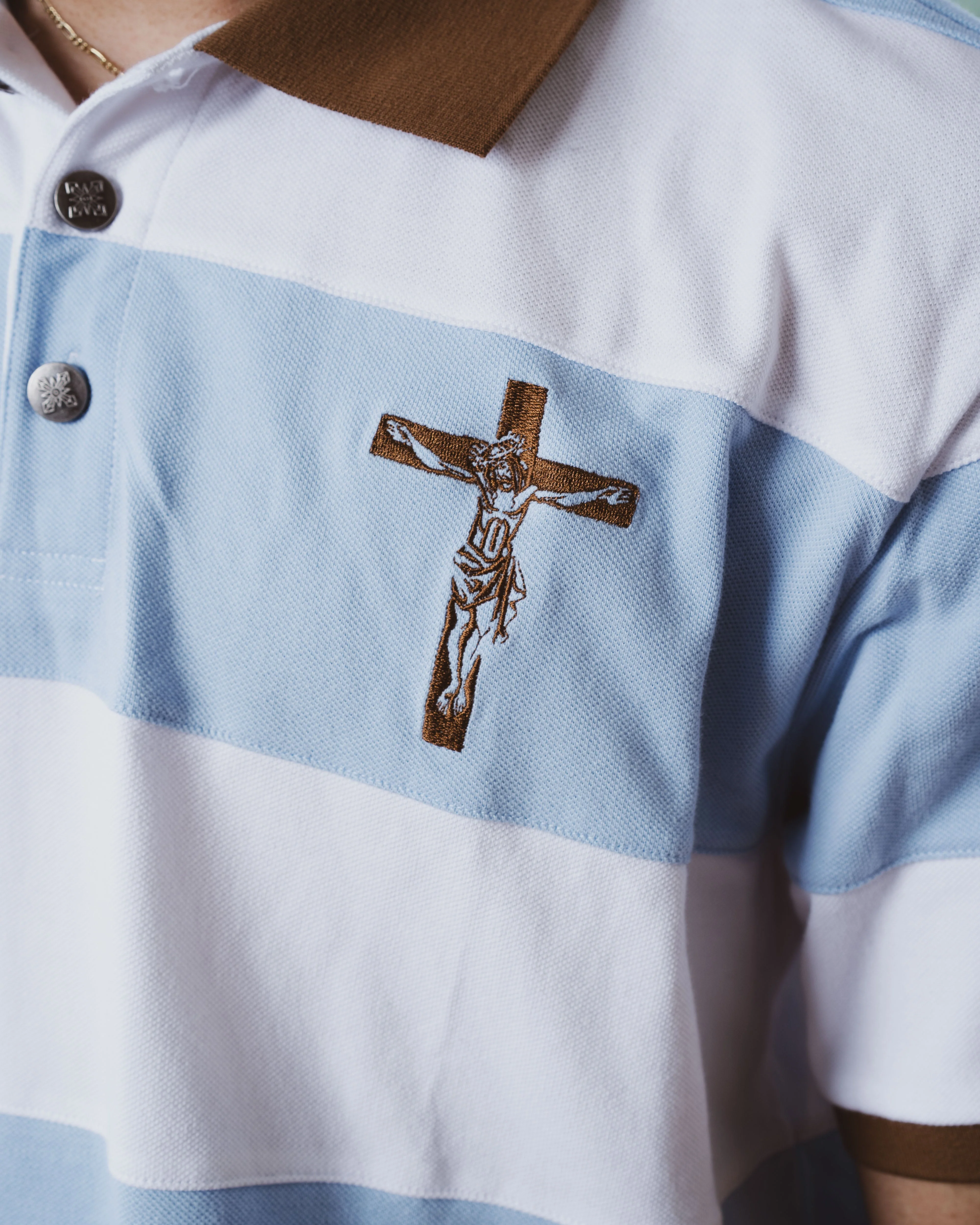 "Sacrifice" Polo (Blue) - Image 4