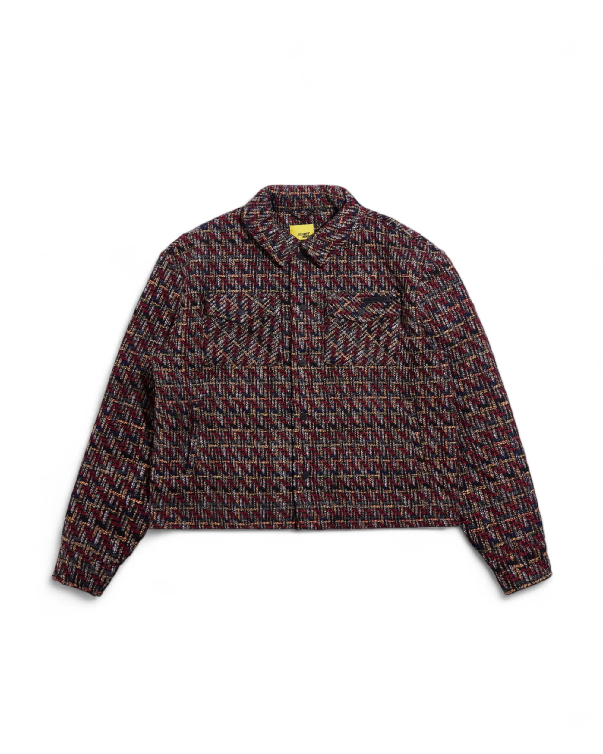 Safety Pin Tweed Jacket - Red