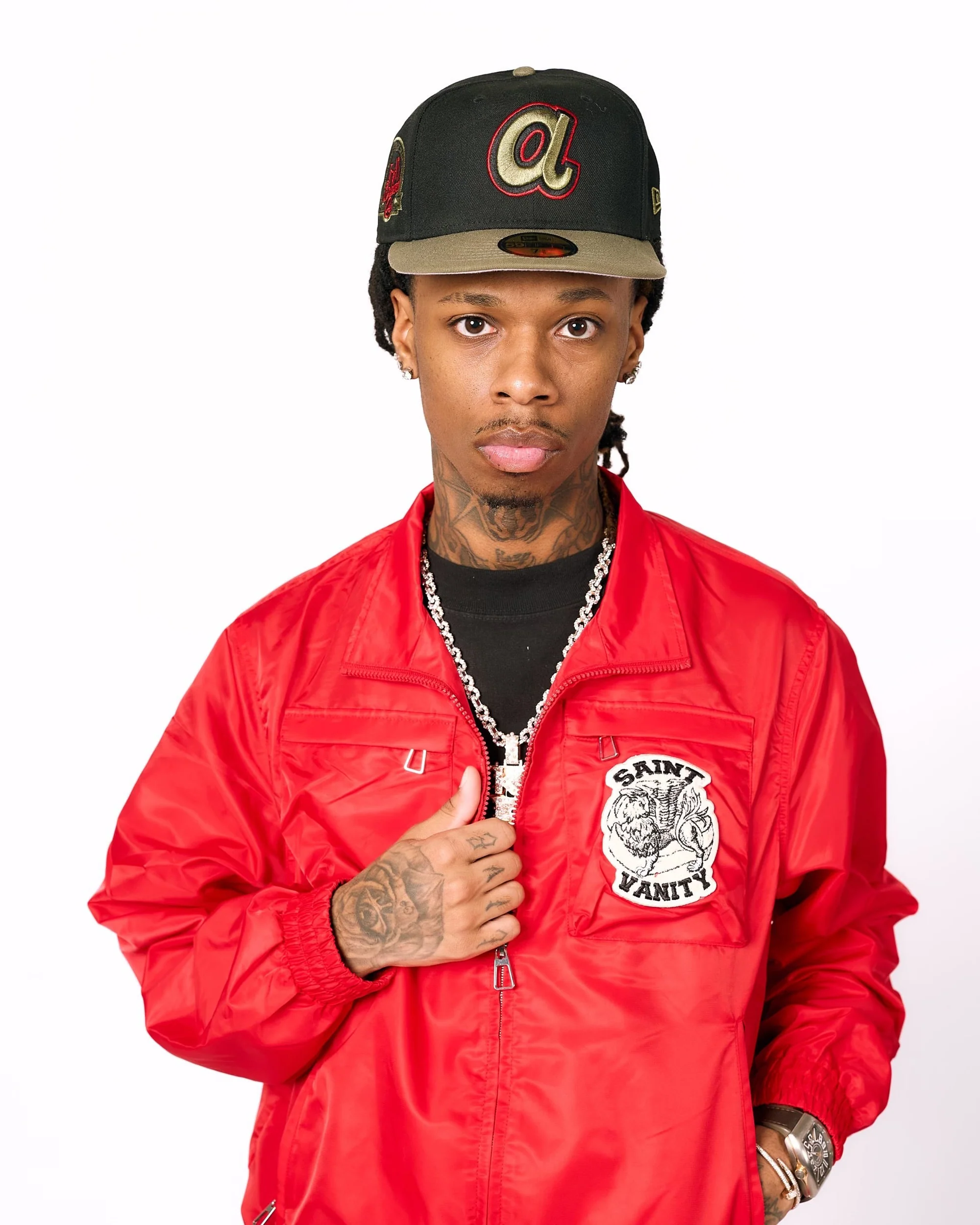 SAINT VANITY™ CARGO JACKET – RED + - Image 4