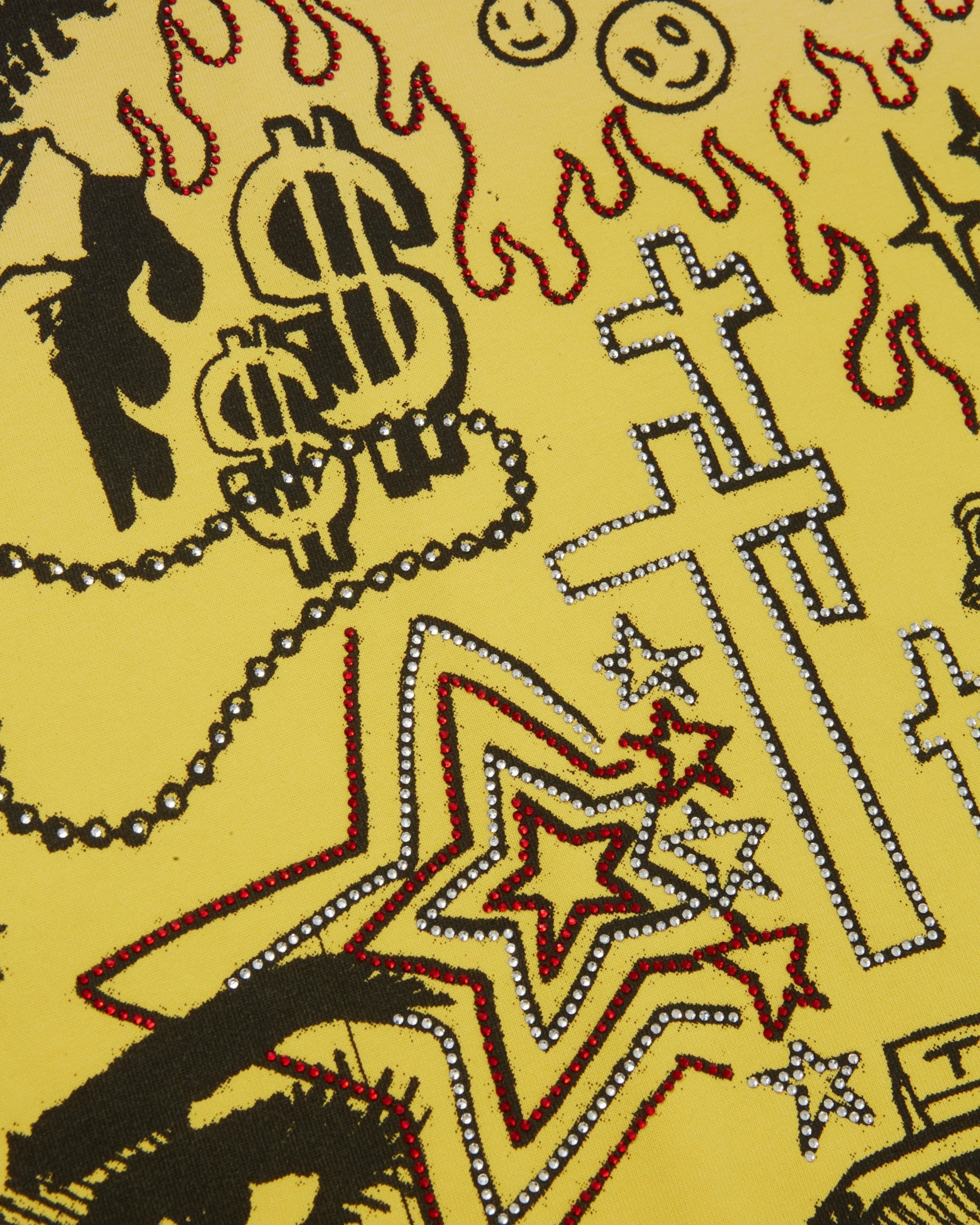Saints & Sinners Yellow Rhinestone Shirt - Image 2