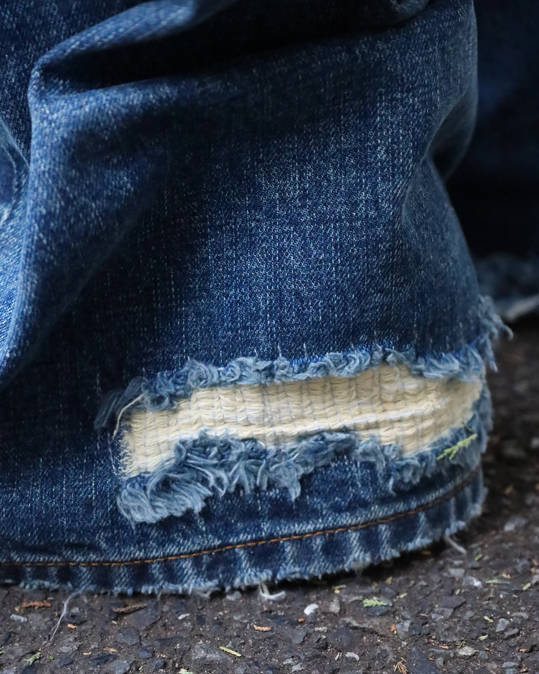 Sashiko Japanese Selvedge Baggy Jeans - Image 5