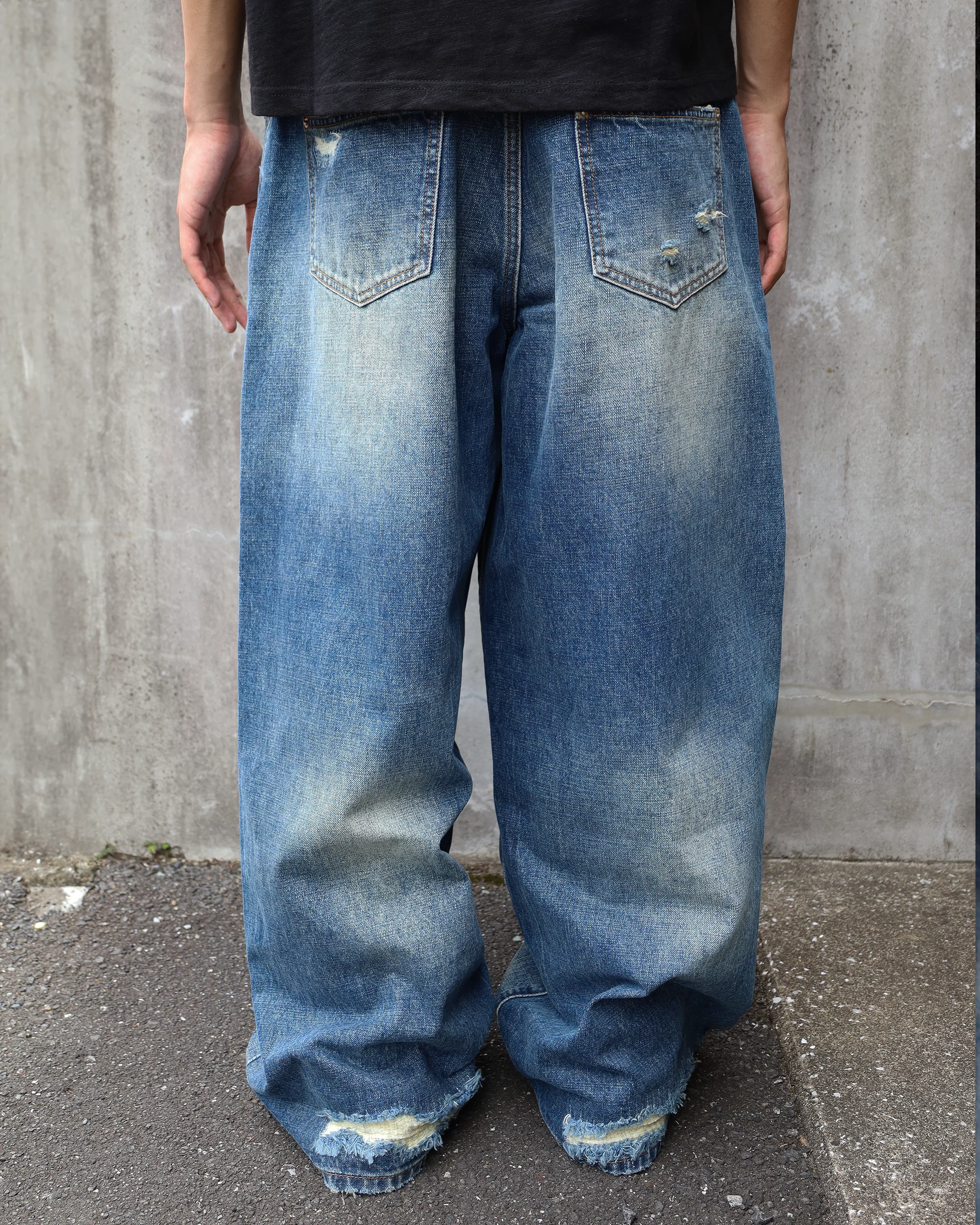 Sashiko Japanese Selvedge Baggy Jeans - Image 7