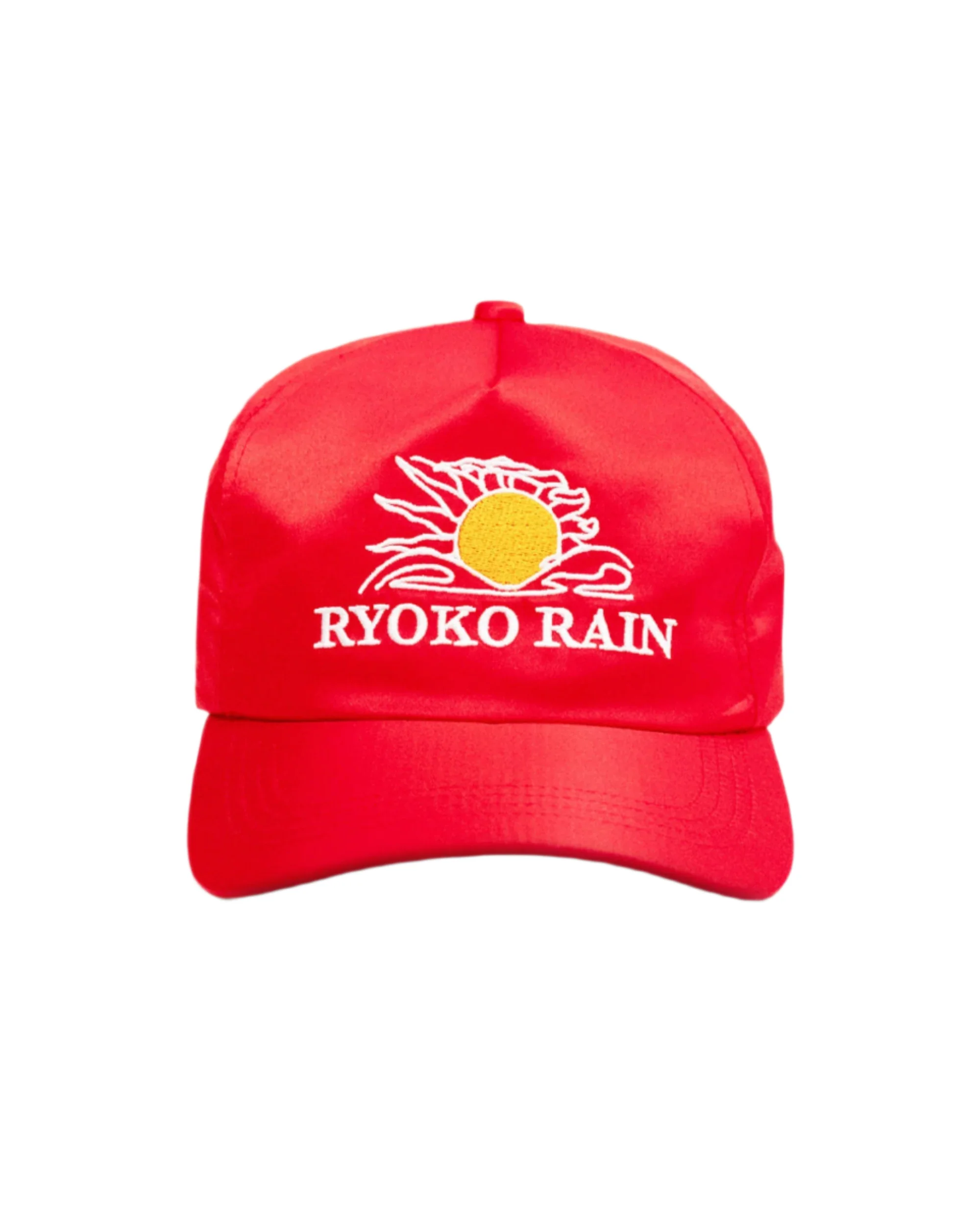 SATIN SUNSET SNAPBACK- RED