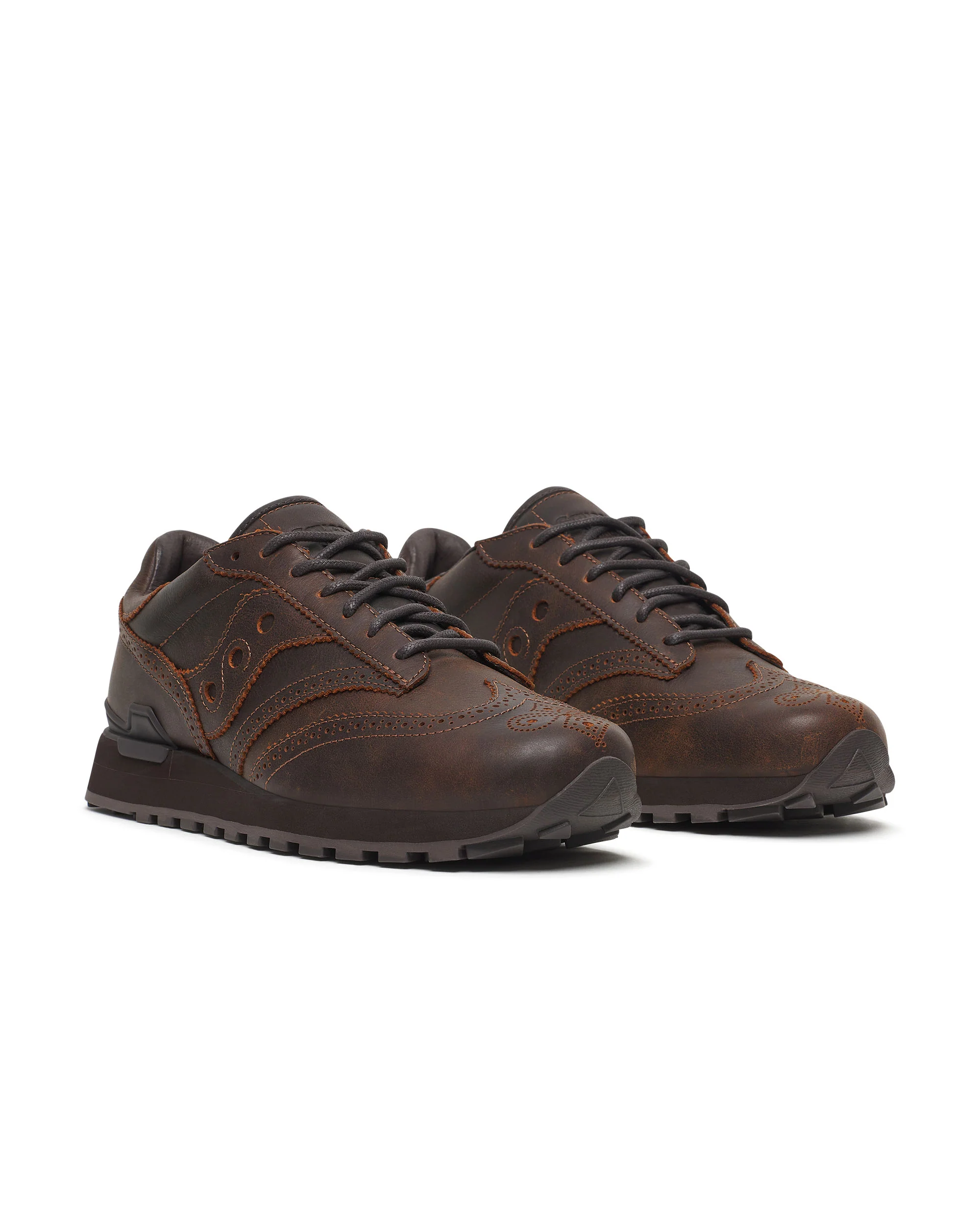 Saucony x Engineered Garments Shadow Original Wingtip - Brown - Image 3