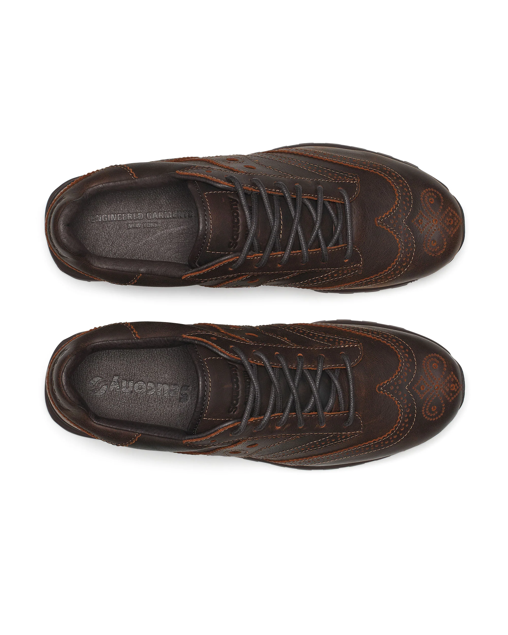 Saucony x Engineered Garments Shadow Original Wingtip - Brown - Image 5