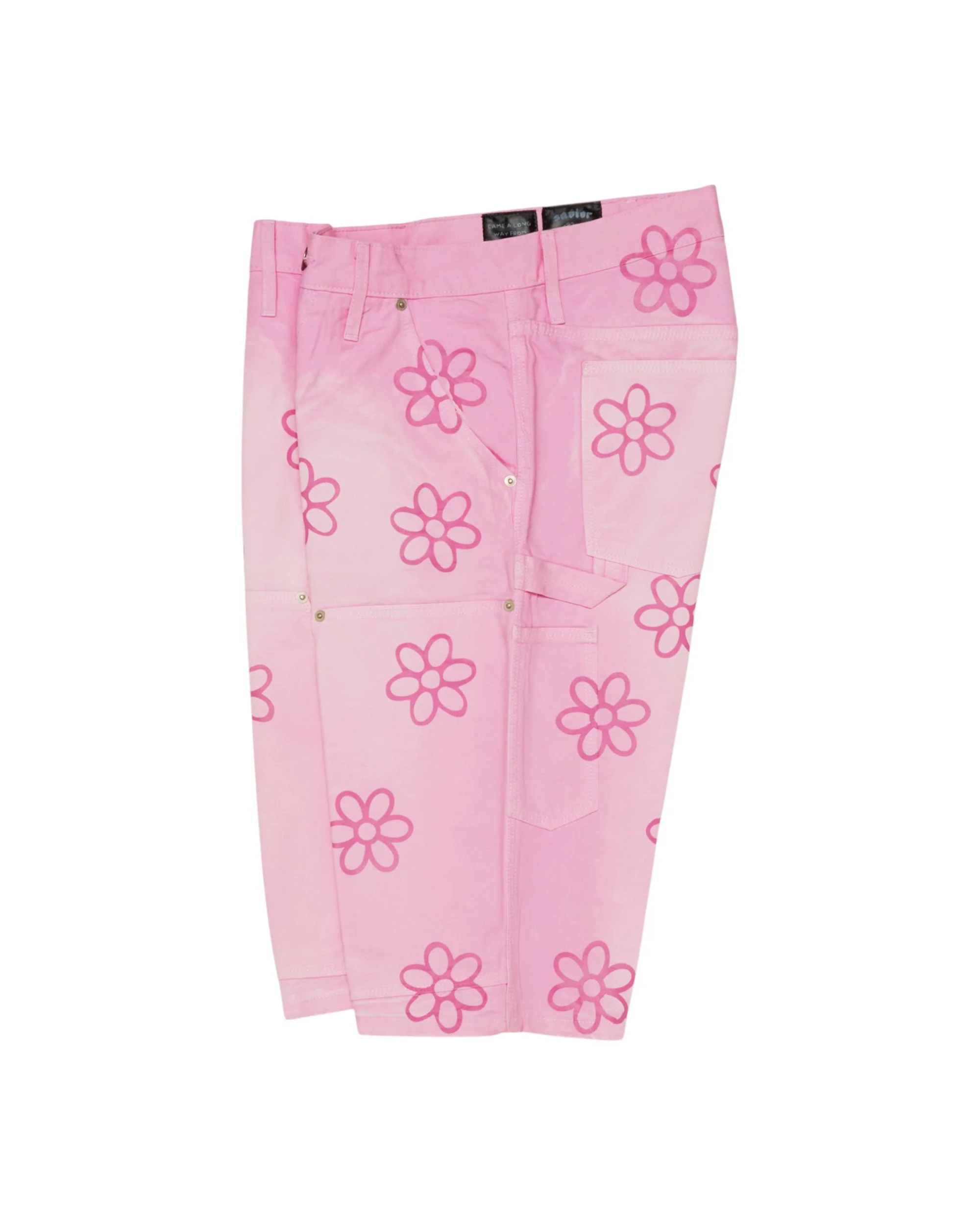 Savior Flower Denim Shorts Pink ComplexCon - Image 3