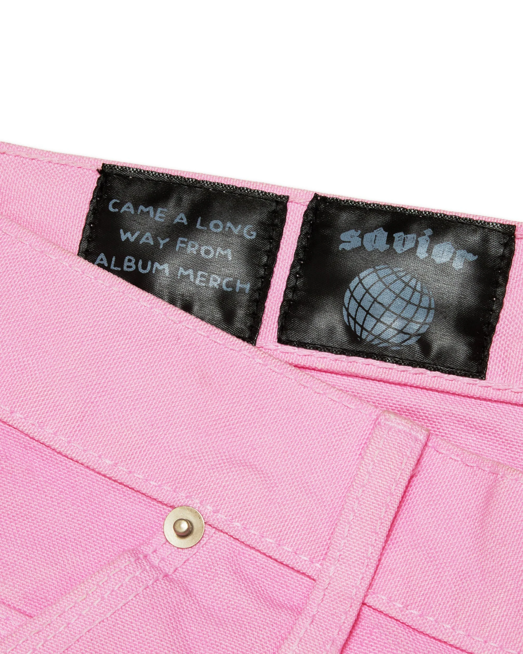 Savior Flower Denim Shorts Pink ComplexCon - Image 4