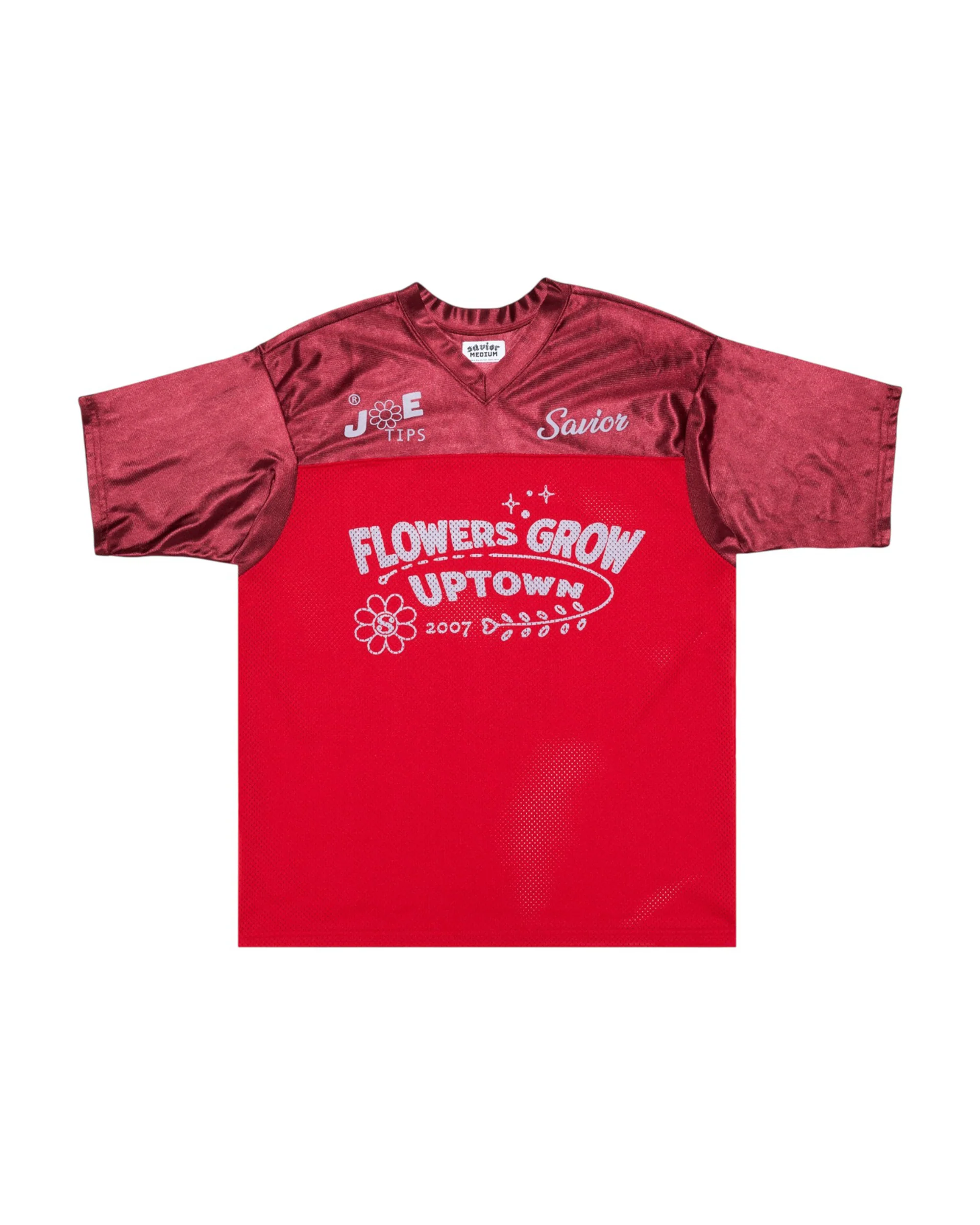 Savior Flowers Grow Uptown Jersey Red/Burgundy ComplexCon