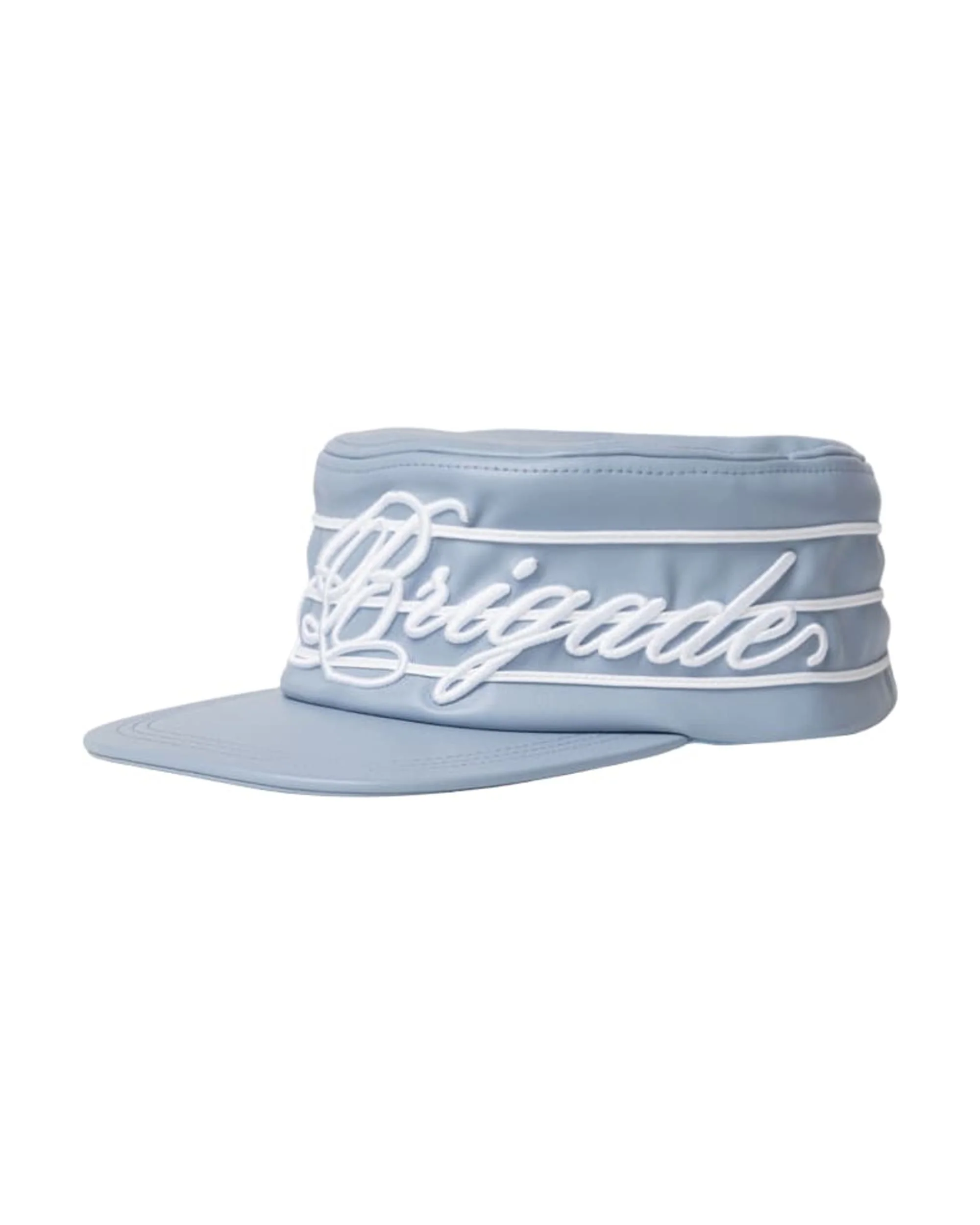 Script Leather Pillbox Hat - Image 2