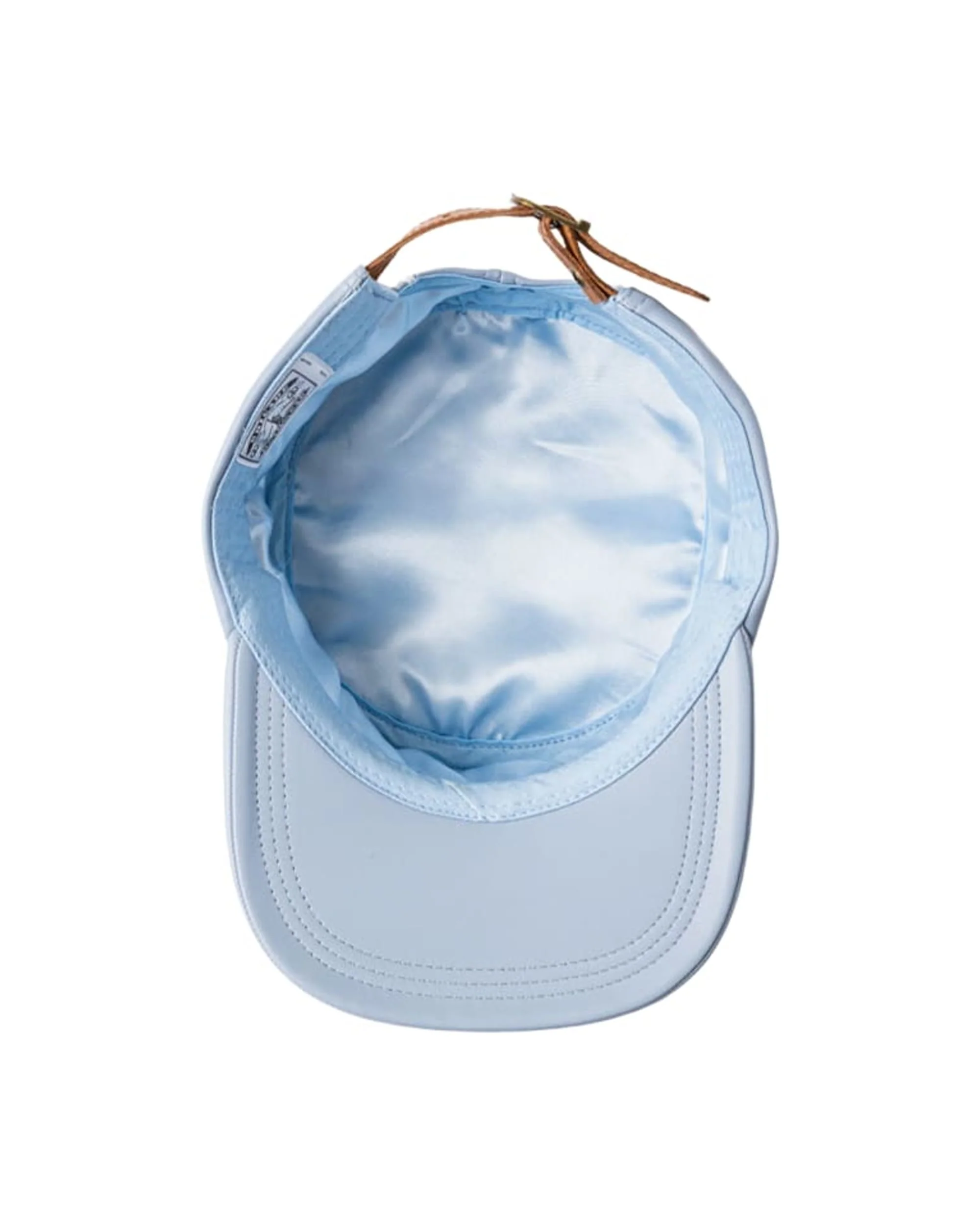 Script Leather Pillbox Hat - Image 3