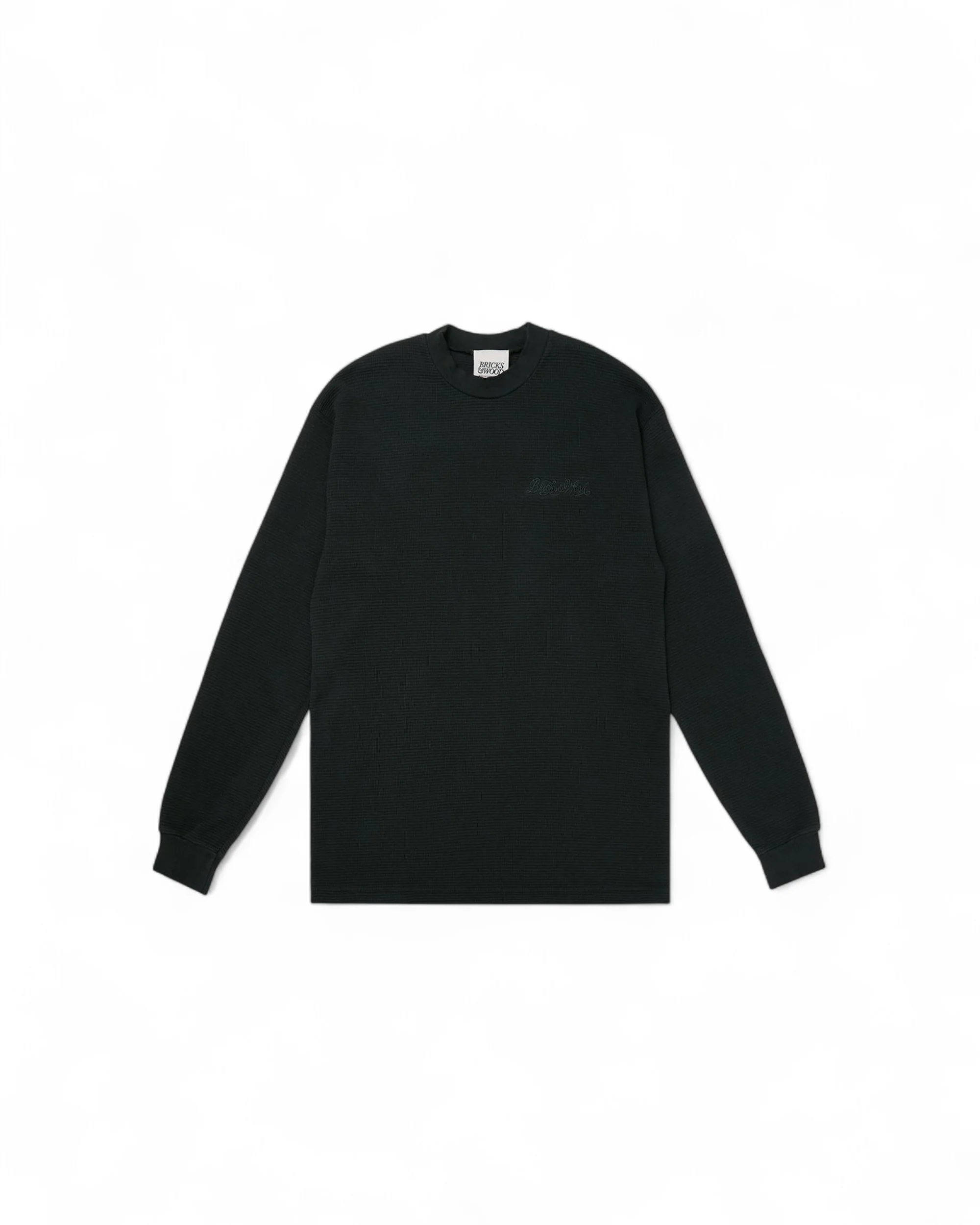 Script Logo Waffle Thermal - Black