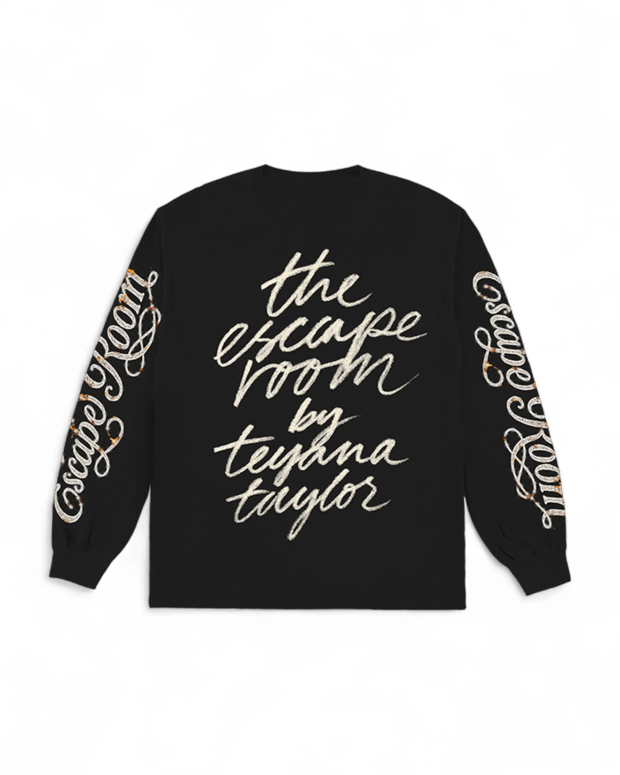 Script Longsleeve In Black - Image 2