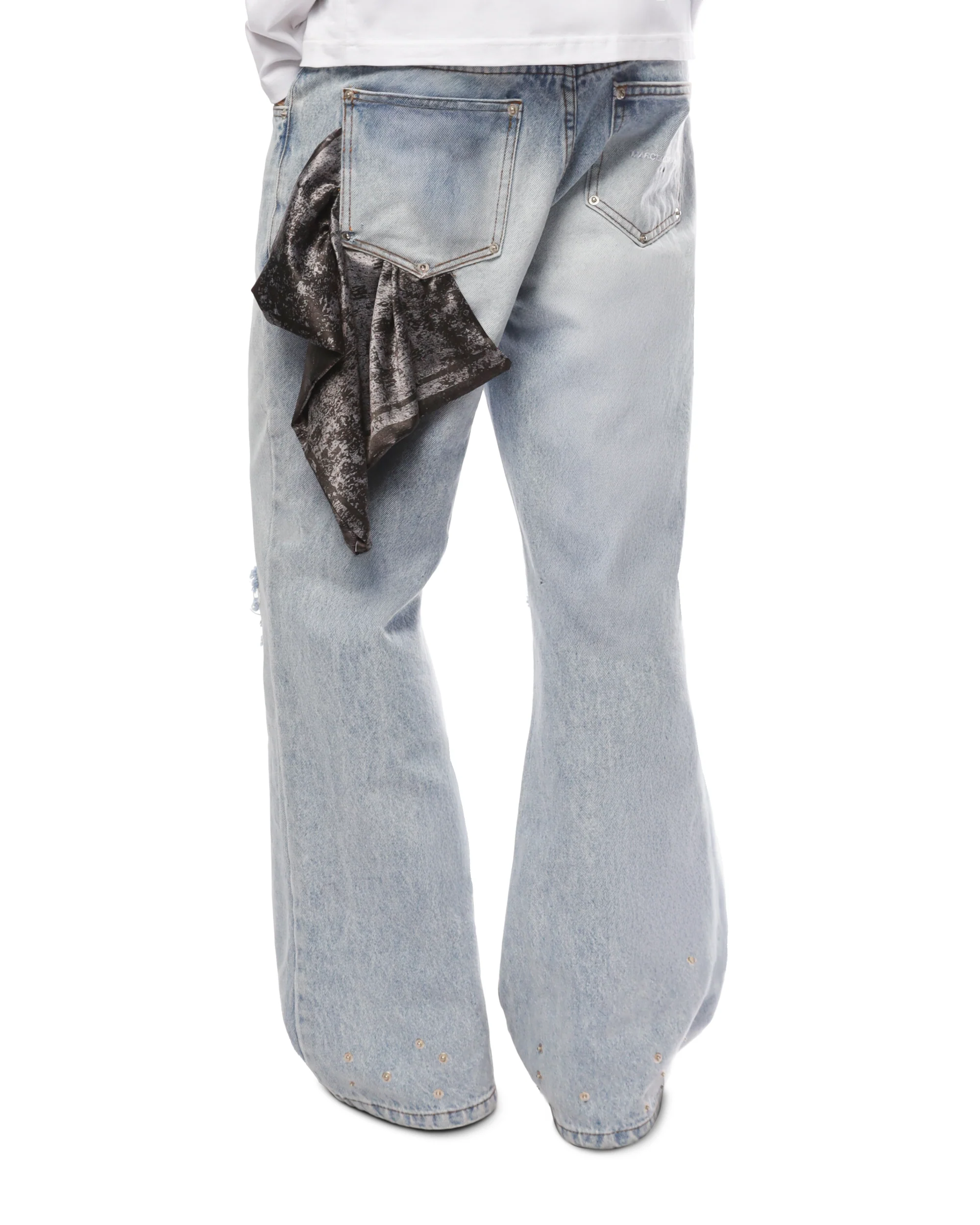 SERPENT FLARE DENIM in BLUE - Image 4