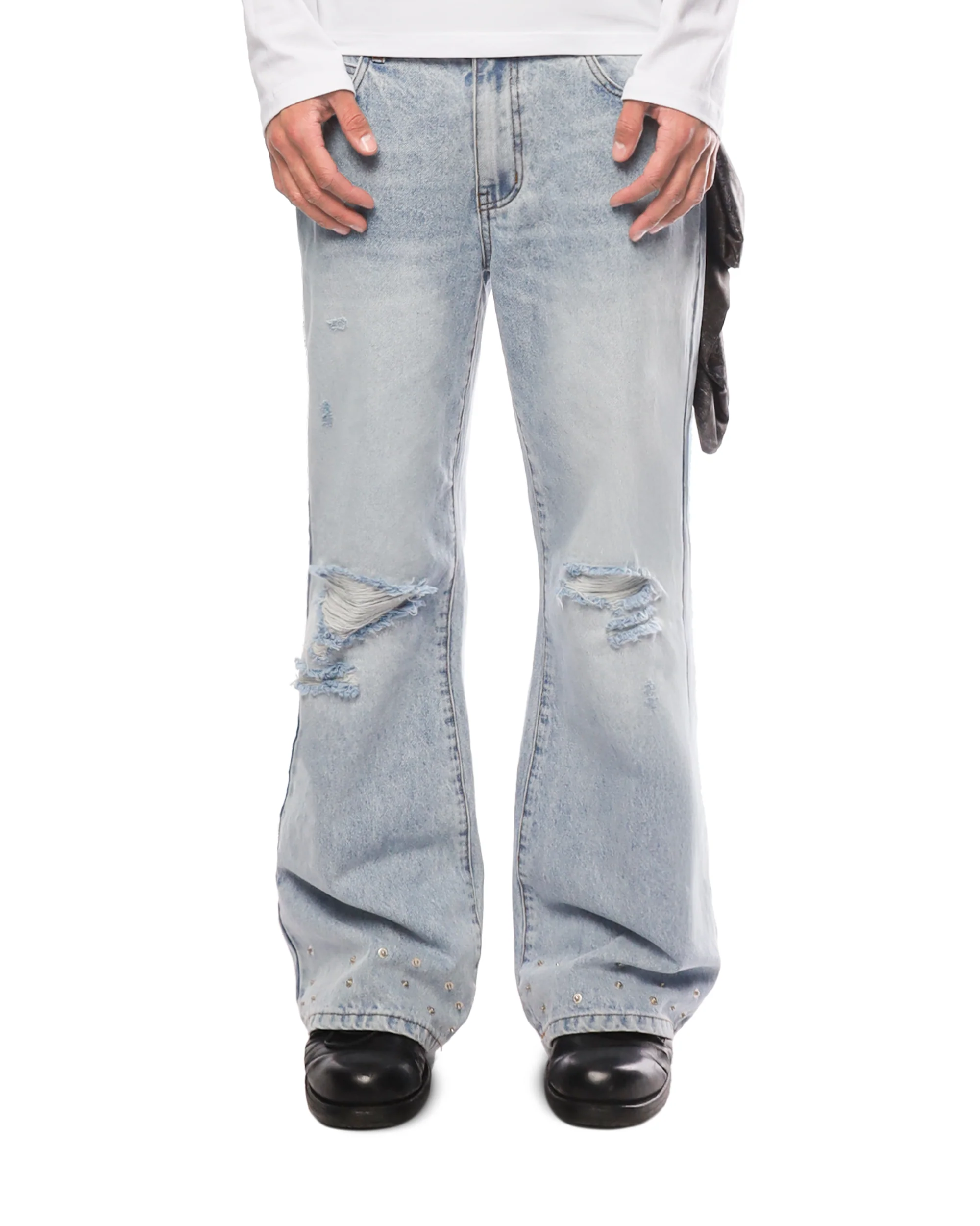 SERPENT FLARE DENIM in BLUE - Image 5