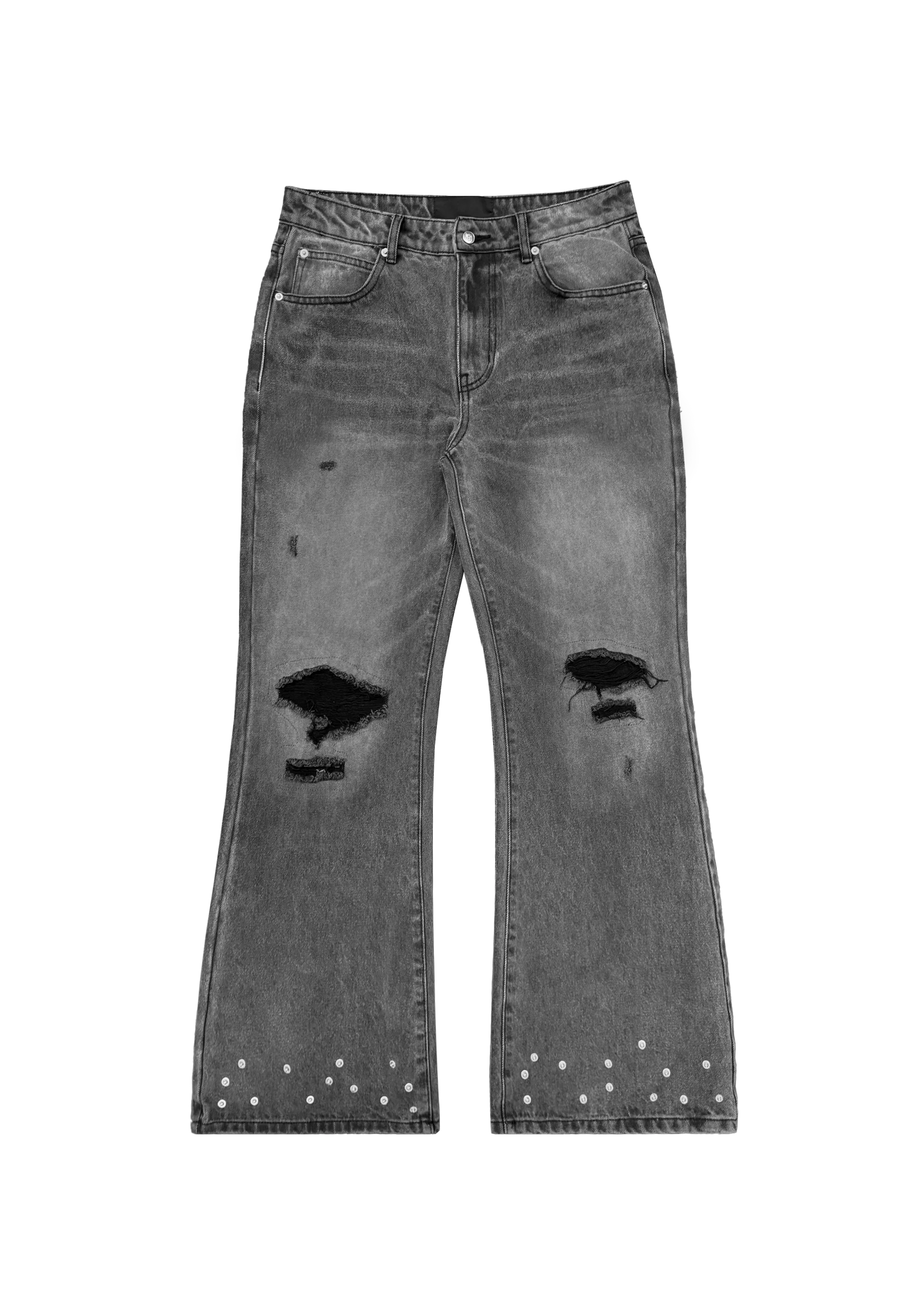 SERPENT FLARE DENIM in GREY - Image 7