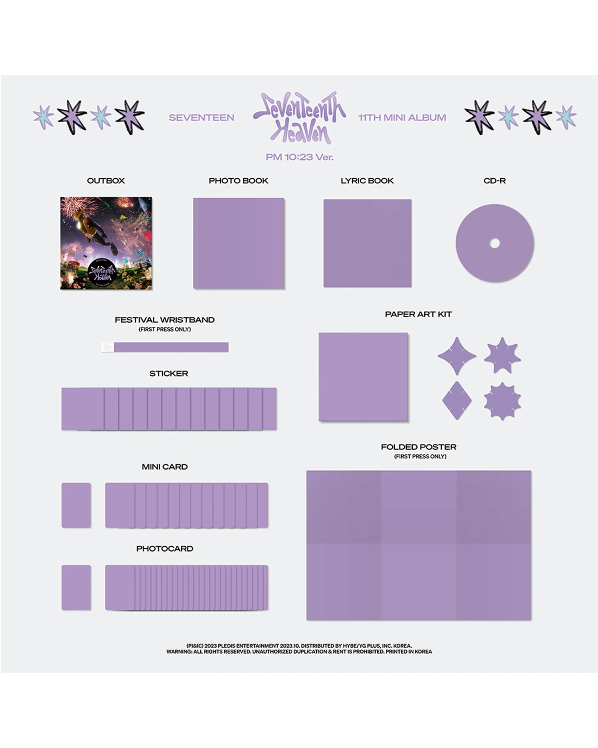 SEVENTEEN 11th Mini Album 'SEVENTEENTH HEAVEN' PM 10:23 Ver. - Image 3