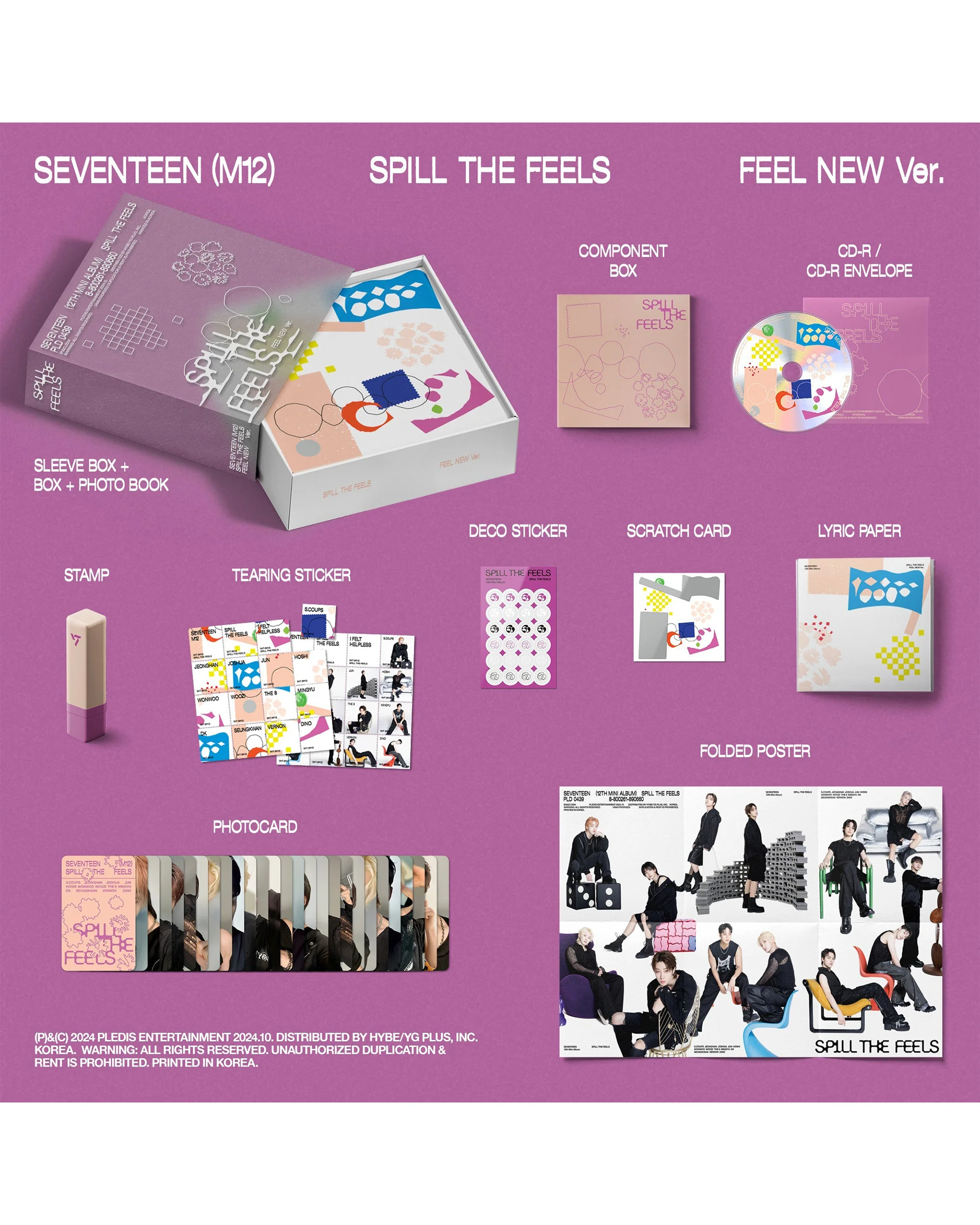SEVENTEEN 12th Mini Album 'SPILL THE FEELS' FEEL NEW Ver. - Image 2